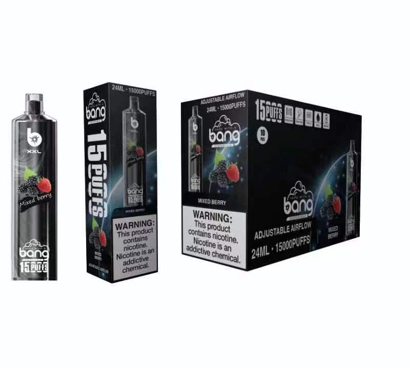 Original Crystal Bang XXL SHISHA Hookah 15000 Puffs Disposable Vape 0.6ohm Coil 600mAh BANG XXL 15k Rechargeable Battery 25ml Prefilled Pod Flavors -Ecloudvaping