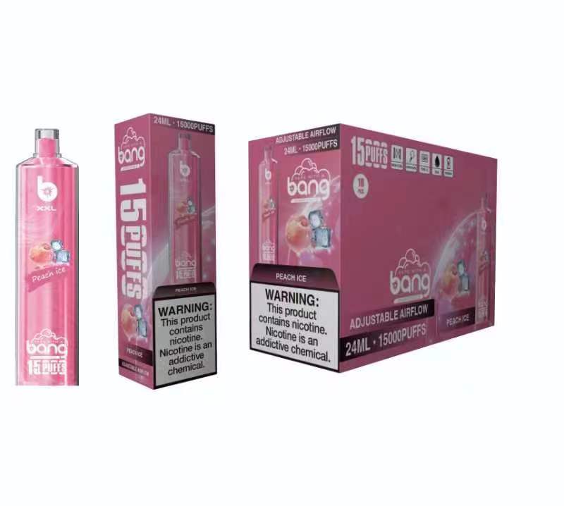 Original Crystal Bang XXL SHISHA Hookah 15000 Puffs Disposable Vape 0.6ohm Coil 600mAh BANG XXL 15k Rechargeable Battery 25ml Prefilled Pod Flavors -Ecloudvaping