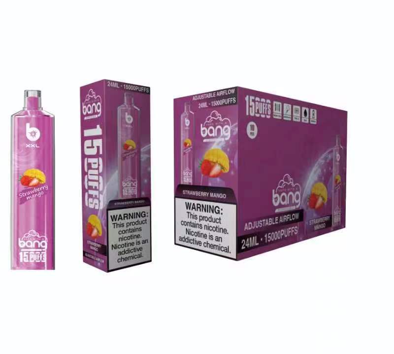 Original Crystal Bang XXL SHISHA Hookah 15000 Puffs Disposable Vape 0.6ohm Coil 600mAh BANG XXL 15k Rechargeable Battery 25ml Prefilled Pod Flavors -Ecloudvaping