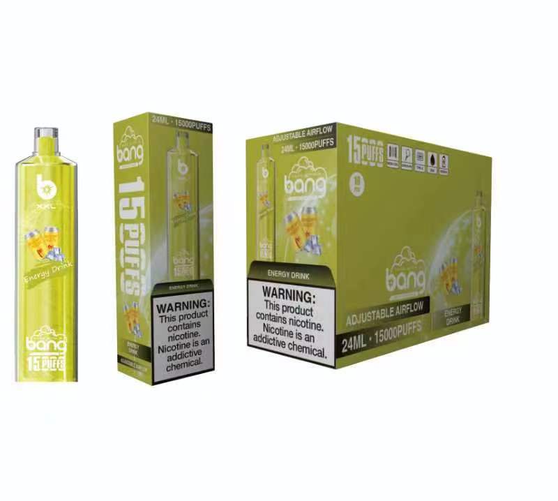 Original Crystal Bang XXL SHISHA Hookah 15000 Puffs Disposable Vape 0.6ohm Coil 600mAh BANG XXL 15k Rechargeable Battery 25ml Prefilled Pod Flavors -Ecloudvaping