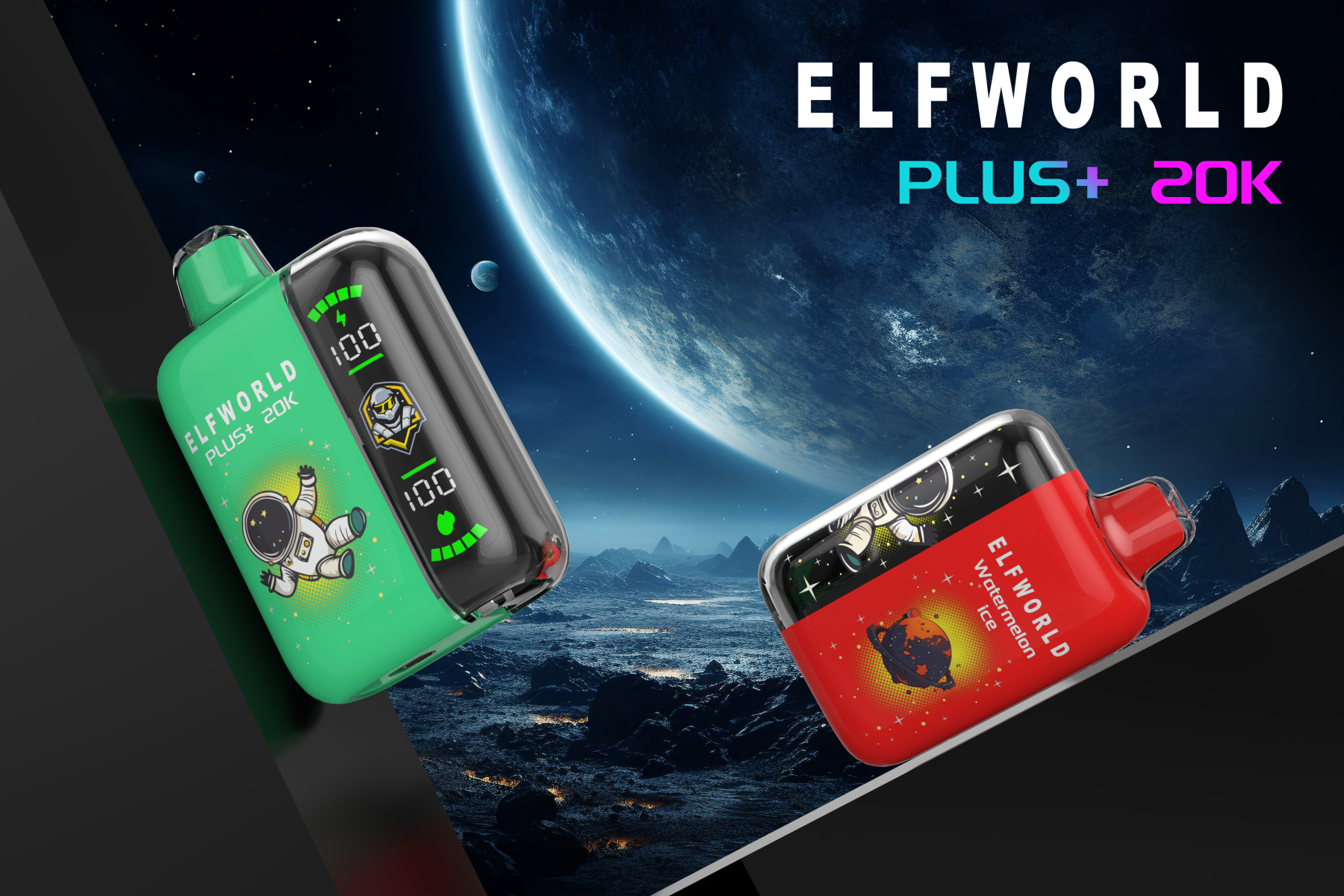  Original New Tech Display Elfworld Plus 20K Pulse Dual Displayors Wholesale Disposable 20000puffs Orion Lost Vaporizer E Cigarette Shisha Dual Mesh Coil Bar Disposable