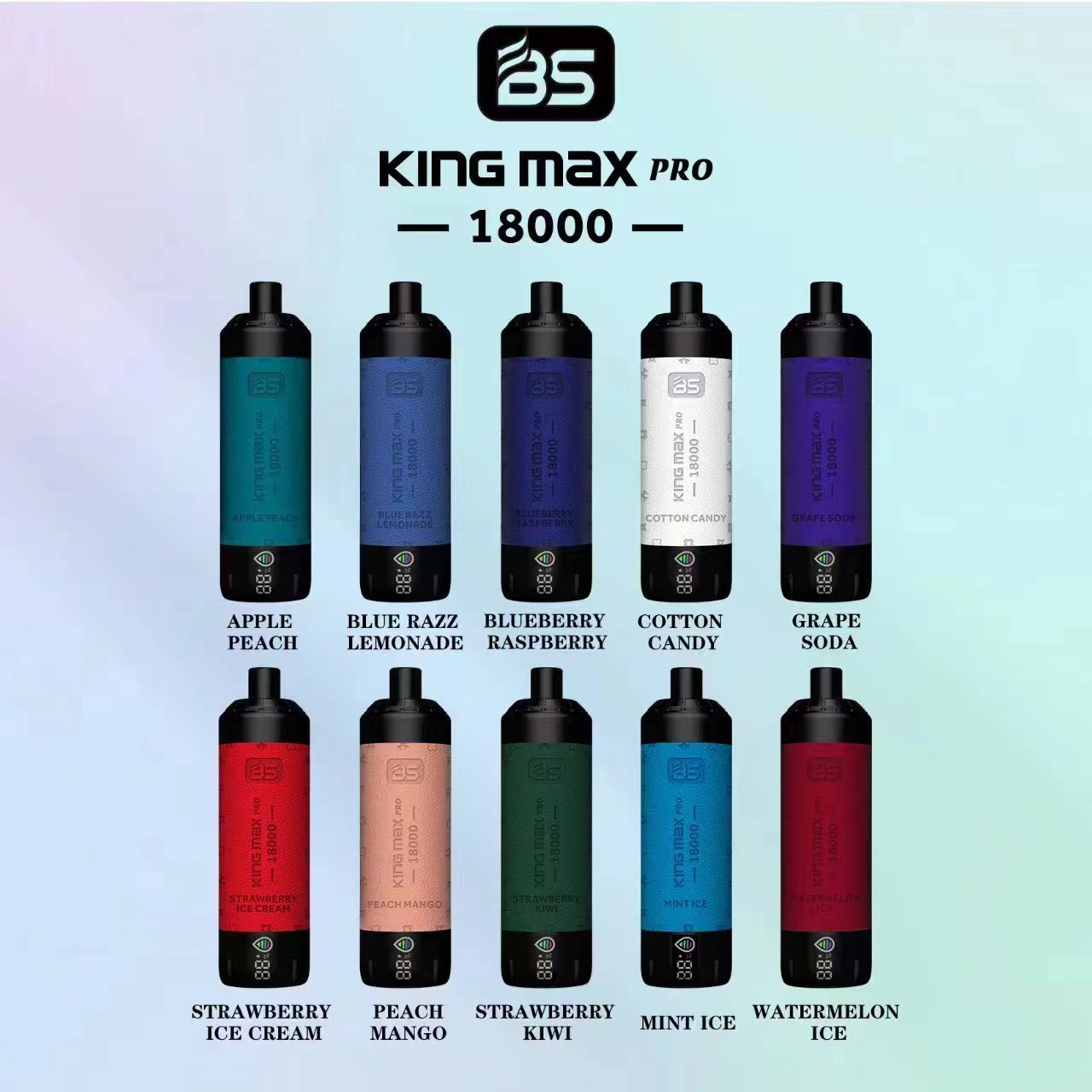 100% Original Breze Stiik King max Pro 18000 Puffs 1OK Pods 20ml Pods With Rechargeable 600mah Rechargable Battery18k Disposable Vape Pen Pod Ecigs-Ecloudvaping