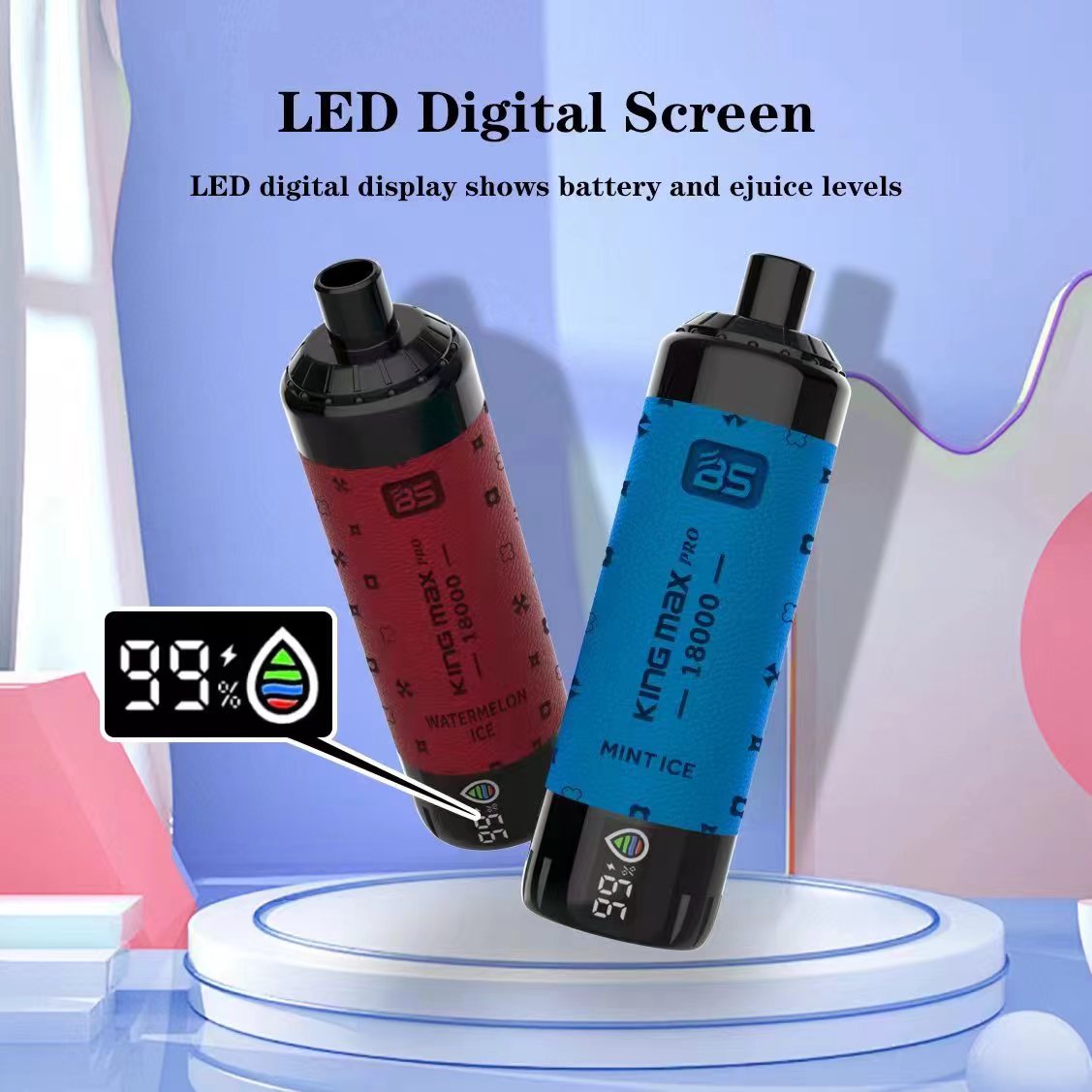 100% Original Breze Stiik King max Pro 18000 Puffs 1OK Pods 20ml Pods With Rechargeable 600mah Rechargable Battery18k Disposable Vape Pen Pod Ecigs-Ecloudvaping