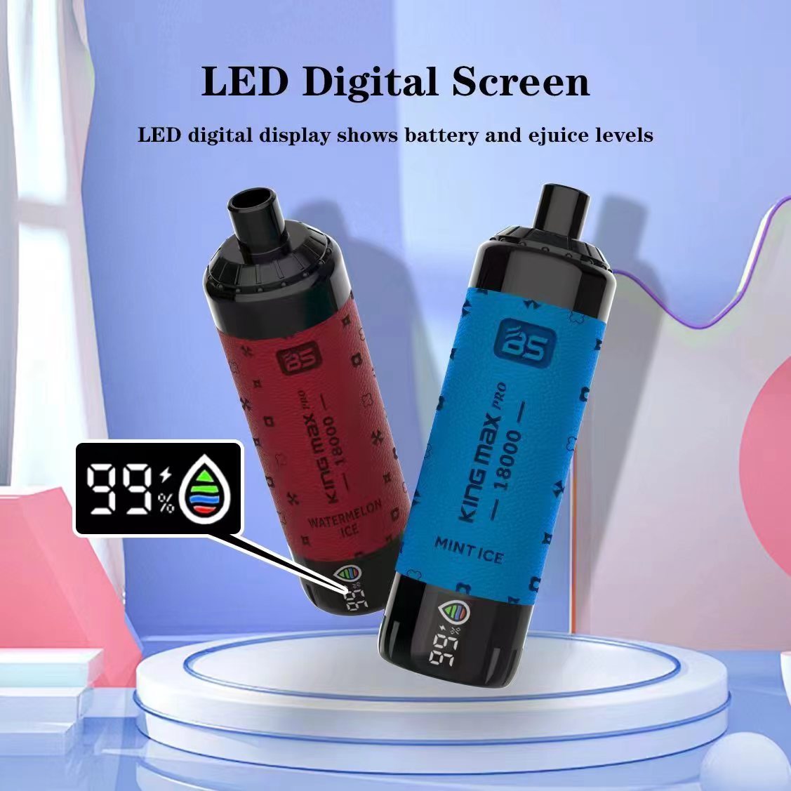 100% Original Breze Stiik King max Pro 18000 Puffs 1OK Pods 20ml Pods With Rechargeable 600mah Rechargable Battery18k Disposable Vape Pen Pod Ecigs-Ecloudvaping