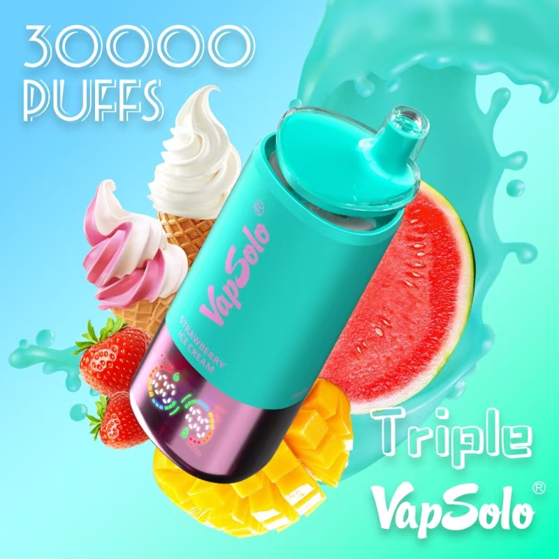  Vapsolo Triple 30000 Vapsolo Twins 20000 Puff Disposable Vape 20K 25K 30K Wholesale Electronic Cigarette Vaper
