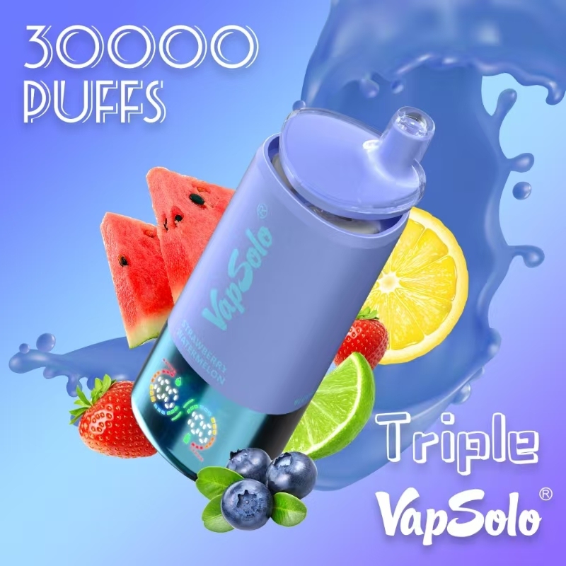  Vapsolo Triple 30000 Vapsolo Twins 20000 Puff Disposable Vape 20K 25K 30K Wholesale Electronic Cigarette Vaper