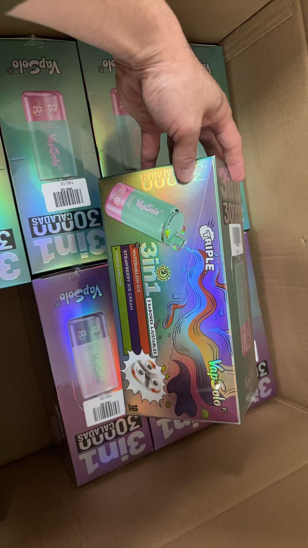  Vapsolo Triple 30000 Vapsolo Twins 20000 Puff Disposable Vape 20K 25K 30K Wholesale Electronic Cigarette Vaper