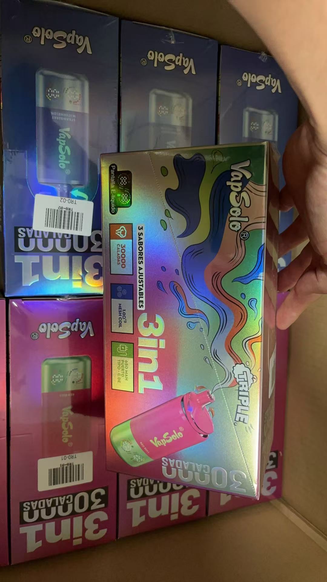  Vapsolo Triple 30000 Vapsolo Twins 20000 Puff Disposable Vape 20K 25K 30K Wholesale Electronic Cigarette Vaper