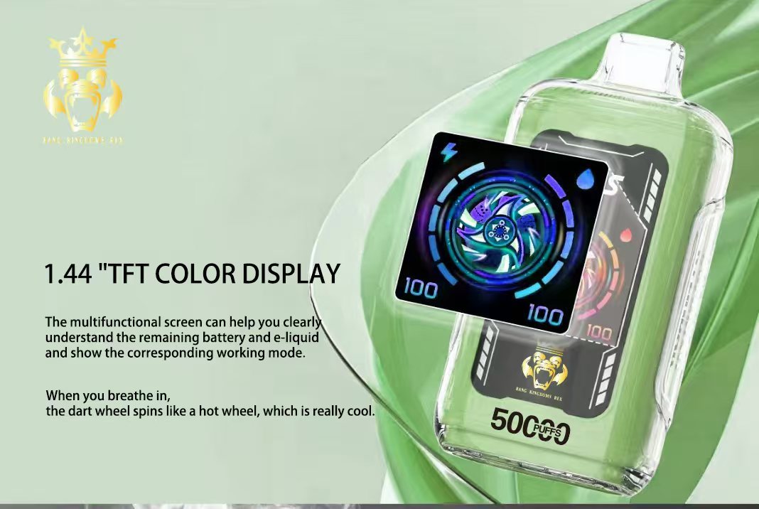 Wholesaler Bang kingdoms rex 50000 Puffs Smart Screen Wholesale Vape Pen Bang 50K Puff Electronic Cigarette Ecloudvapin