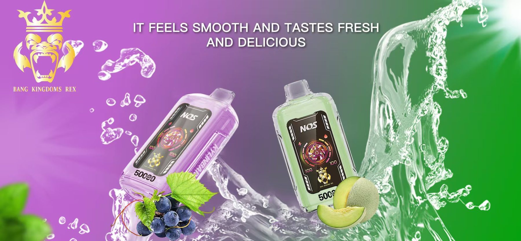 Wholesaler Bang kingdoms rex 50000 Puffs Smart Screen Wholesale Vape Pen Bang 50K Puff Electronic Cigarette Ecloudvapin