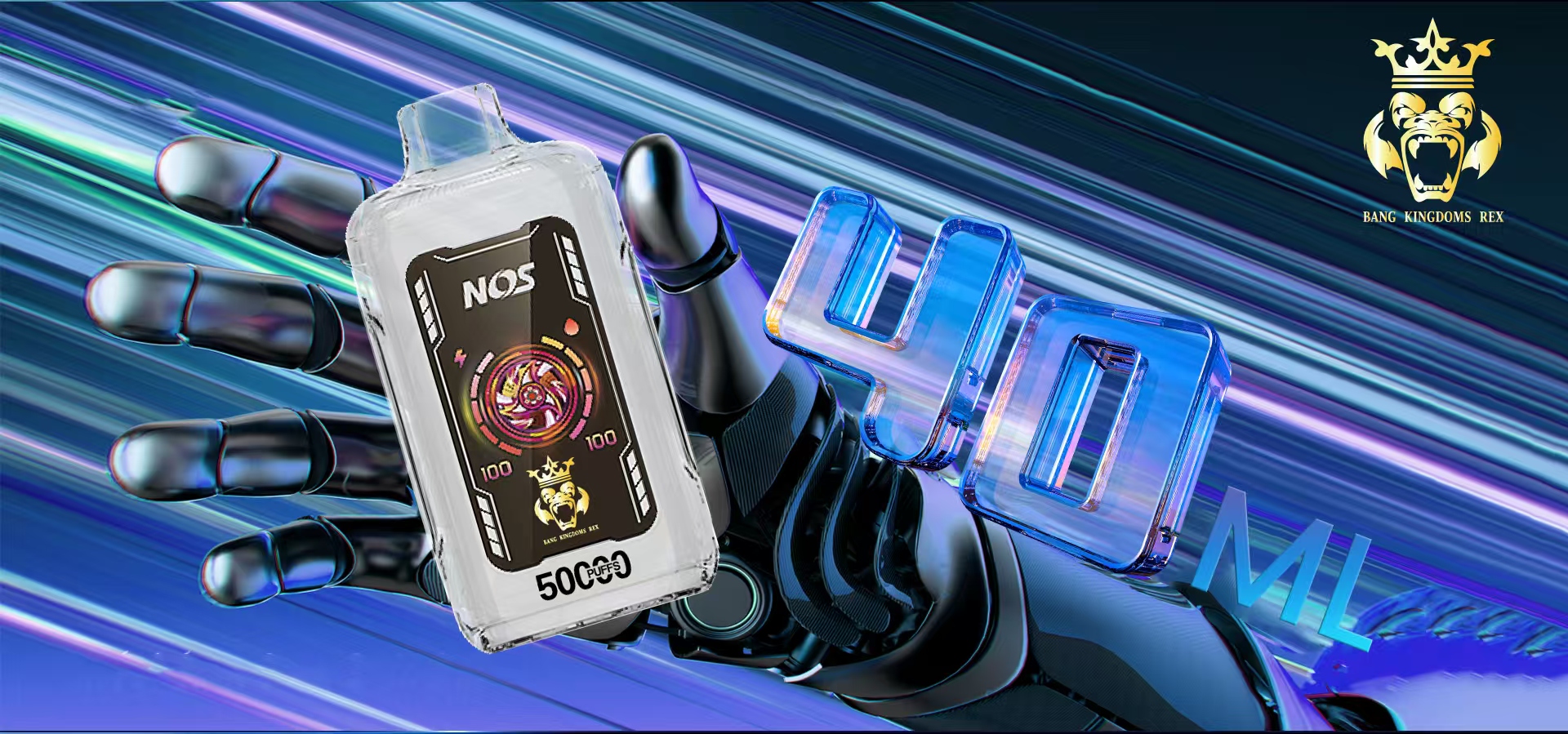 Wholesaler Bang kingdoms rex 50000 Puffs Smart Screen Wholesale Vape Pen Bang 50K Puff Electronic Cigarette Ecloudvapin