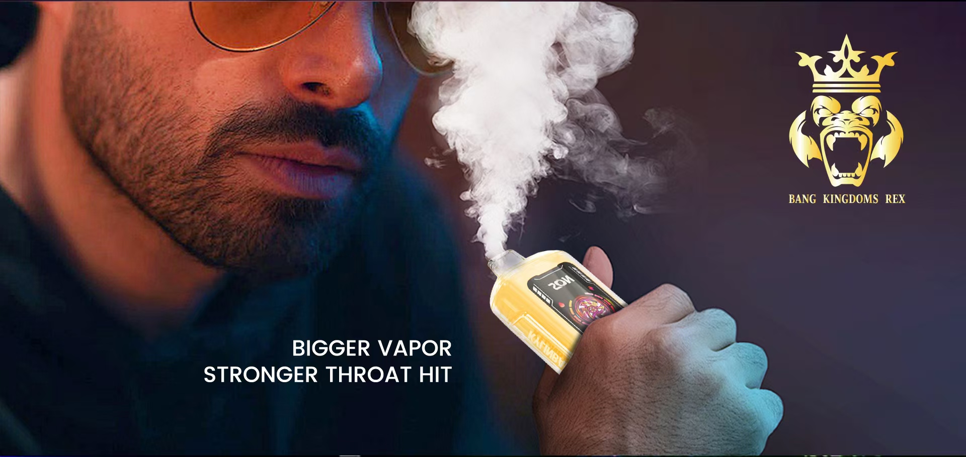 Wholesaler Bang kingdoms rex 50000 Puffs Smart Screen Wholesale Vape Pen Bang 50K Puff Electronic Cigarette Ecloudvapin