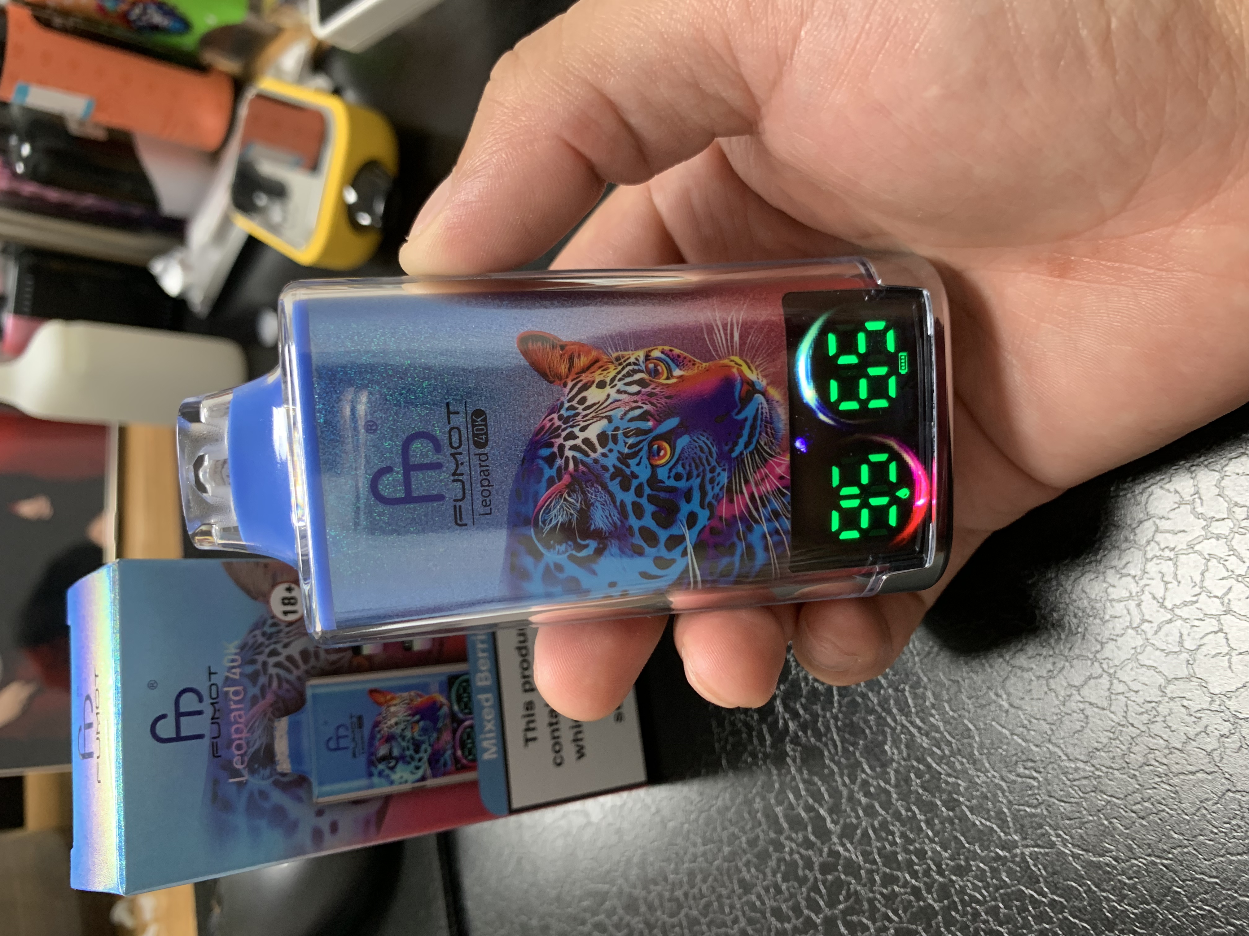 Fumot Movkin Factoty Fumot Leopard 40K Puff Digital Tube Oil Power Display Randm 40K Vape Fast Shipping