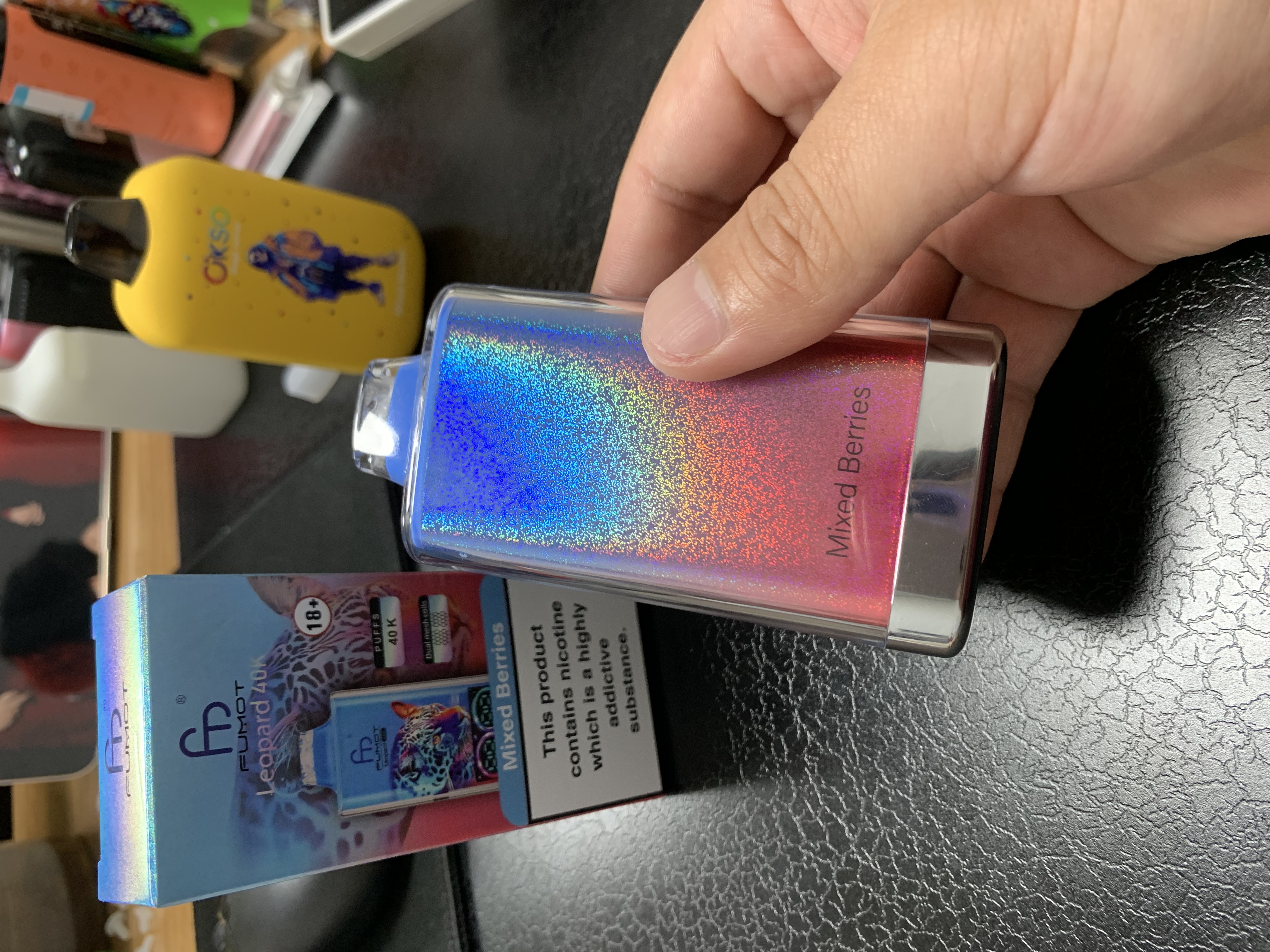 Fumot Movkin Factoty Fumot Leopard 40K Puff Digital Tube Oil Power Display Randm 40K Vape Fast Shipping