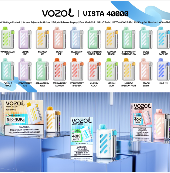 vozol vista 40k pod vape kit Rechargeable Disposable E Vape 40000puff