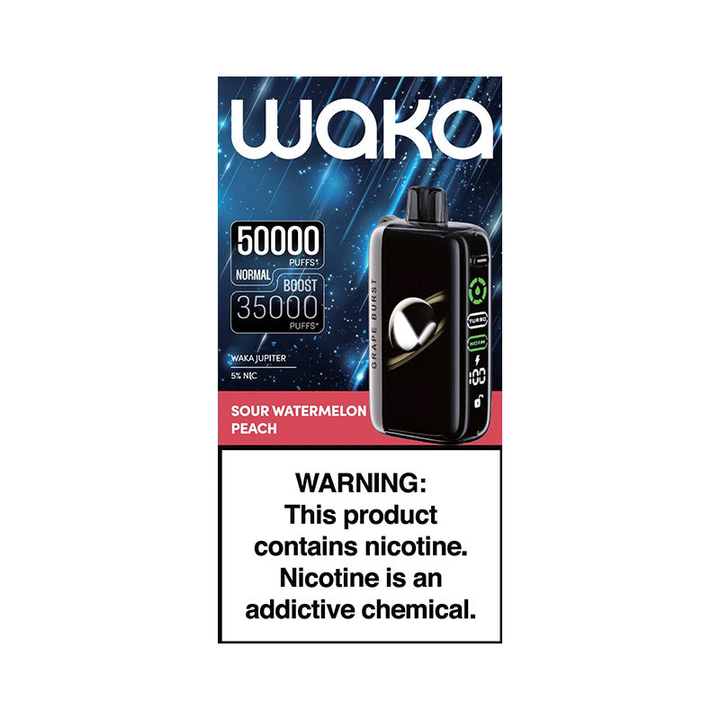 100% Original Waka Blast 45000 Puffs 5% Nicotine Ice + Nic Control 45K Display Full Screen Disposable Vapes Factory Price 10000PCS in Stock Now!