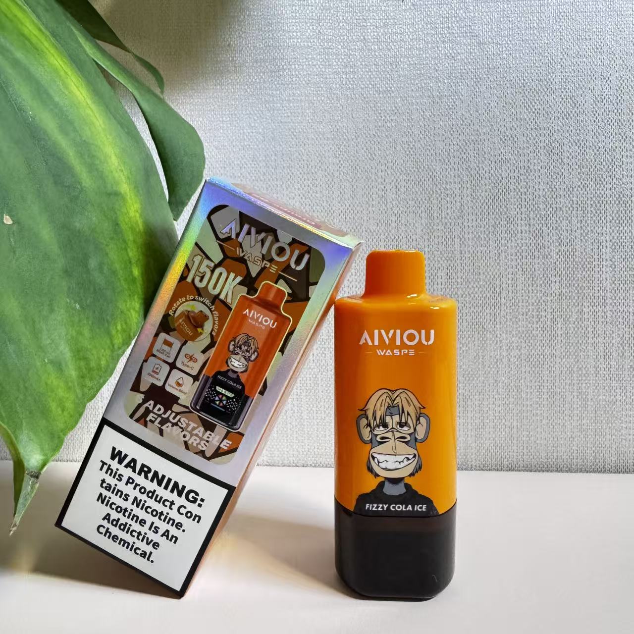 Waspe 150K Puff Disposable Vape Bar 6in1 Flavors Large Battery Stylish Design Spain Factory OEM/ODM Welcome Custom Logo EU Multi-Country