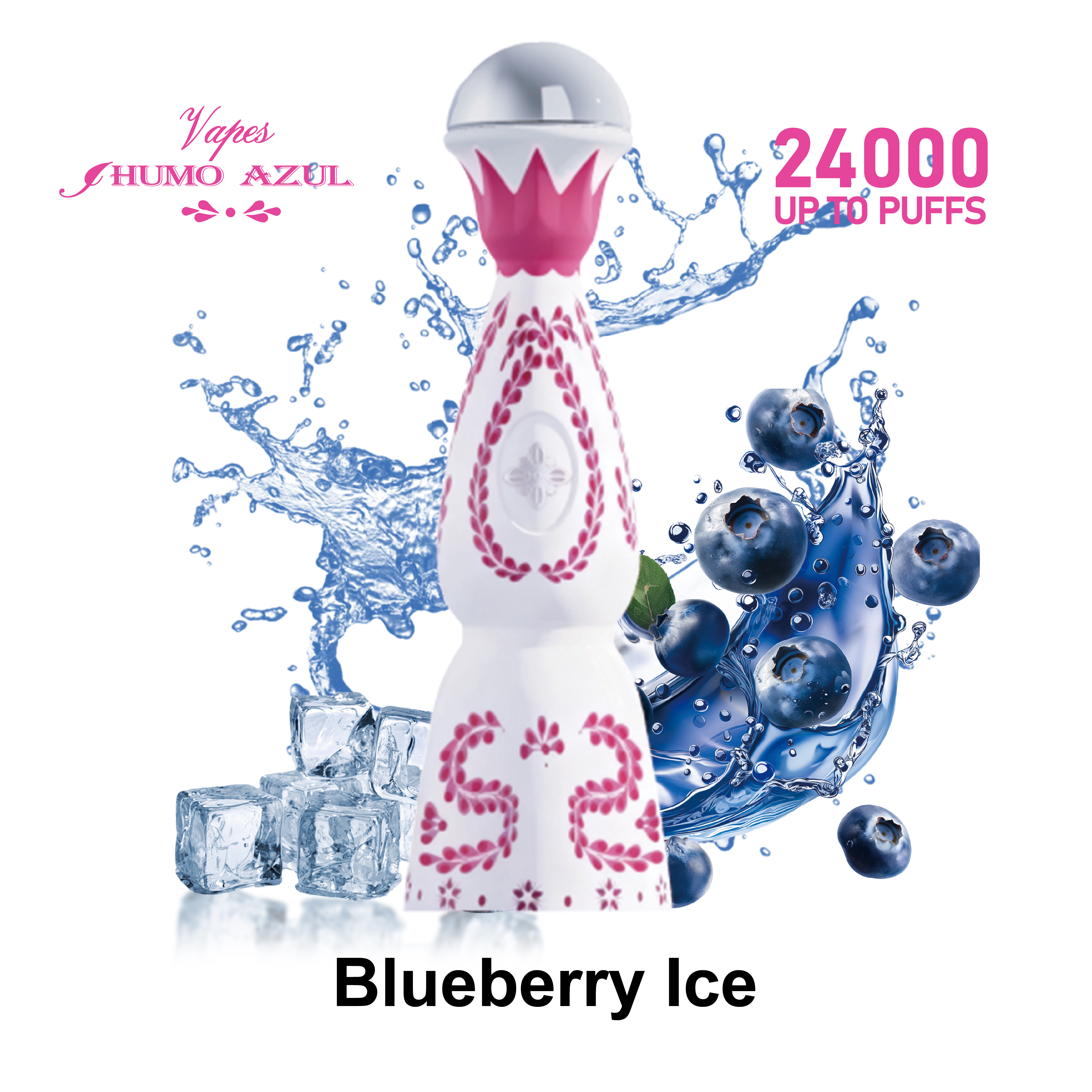 pink color HUMO AZUL 24000 puff Tequila vape Tequila bottle packaging Puffs 2% 3% 5% Nicotine Rechargeable Disposable vapes Pod agave Puff 24k Tequila puff