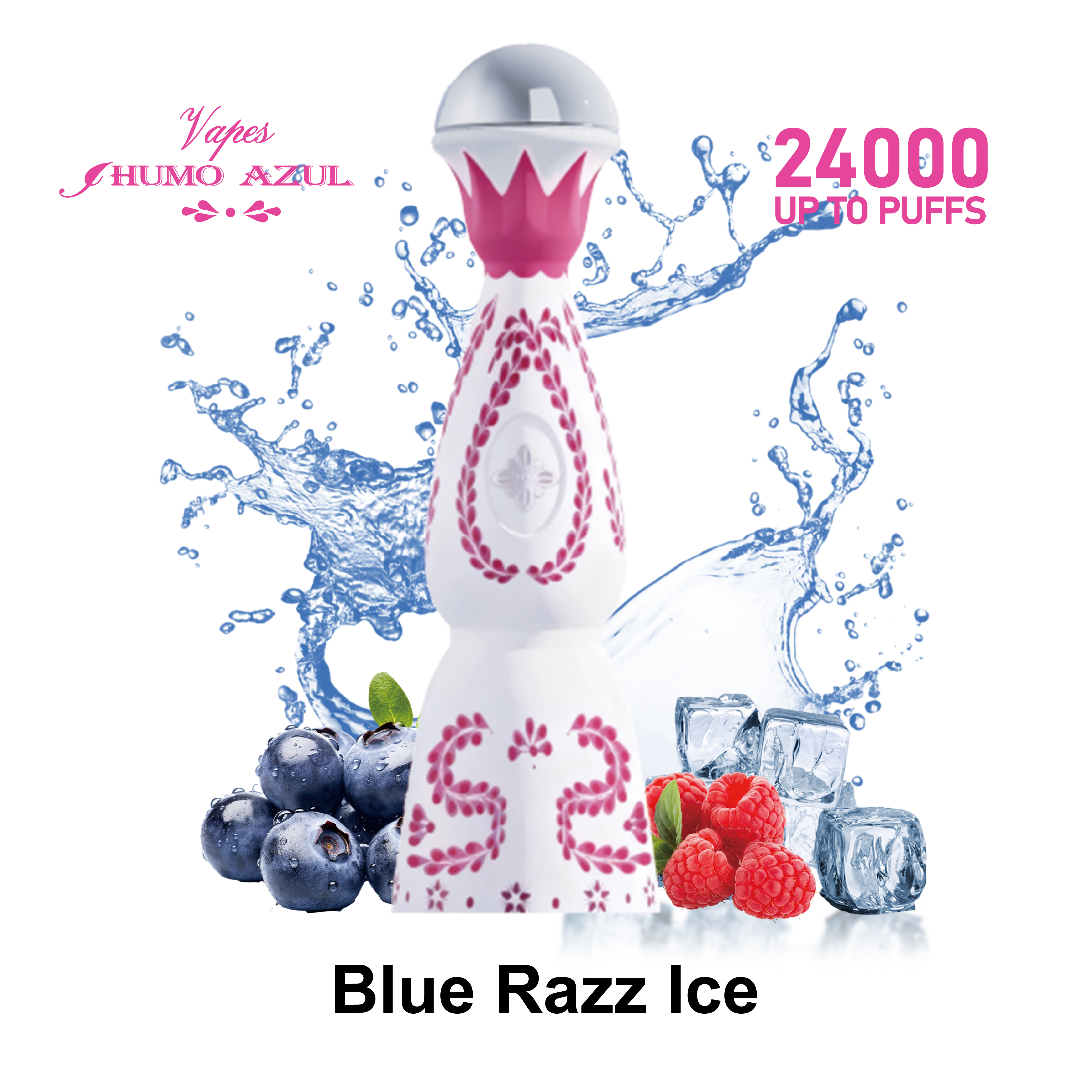 pink color HUMO AZUL 24000 puff Tequila vape Tequila bottle packaging Puffs 2% 3% 5% Nicotine Rechargeable Disposable vapes Pod agave Puff 24k Tequila puff