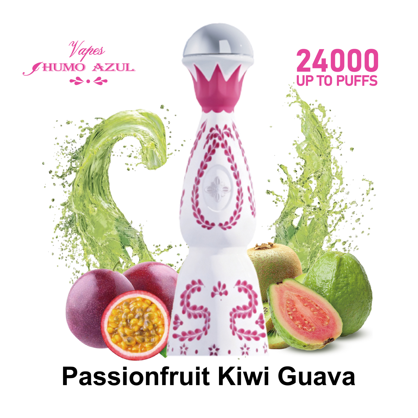 pink color HUMO AZUL 24000 puff Tequila vape Tequila bottle packaging Puffs 2% 3% 5% Nicotine Rechargeable Disposable vapes Pod agave Puff 24k Tequila puff