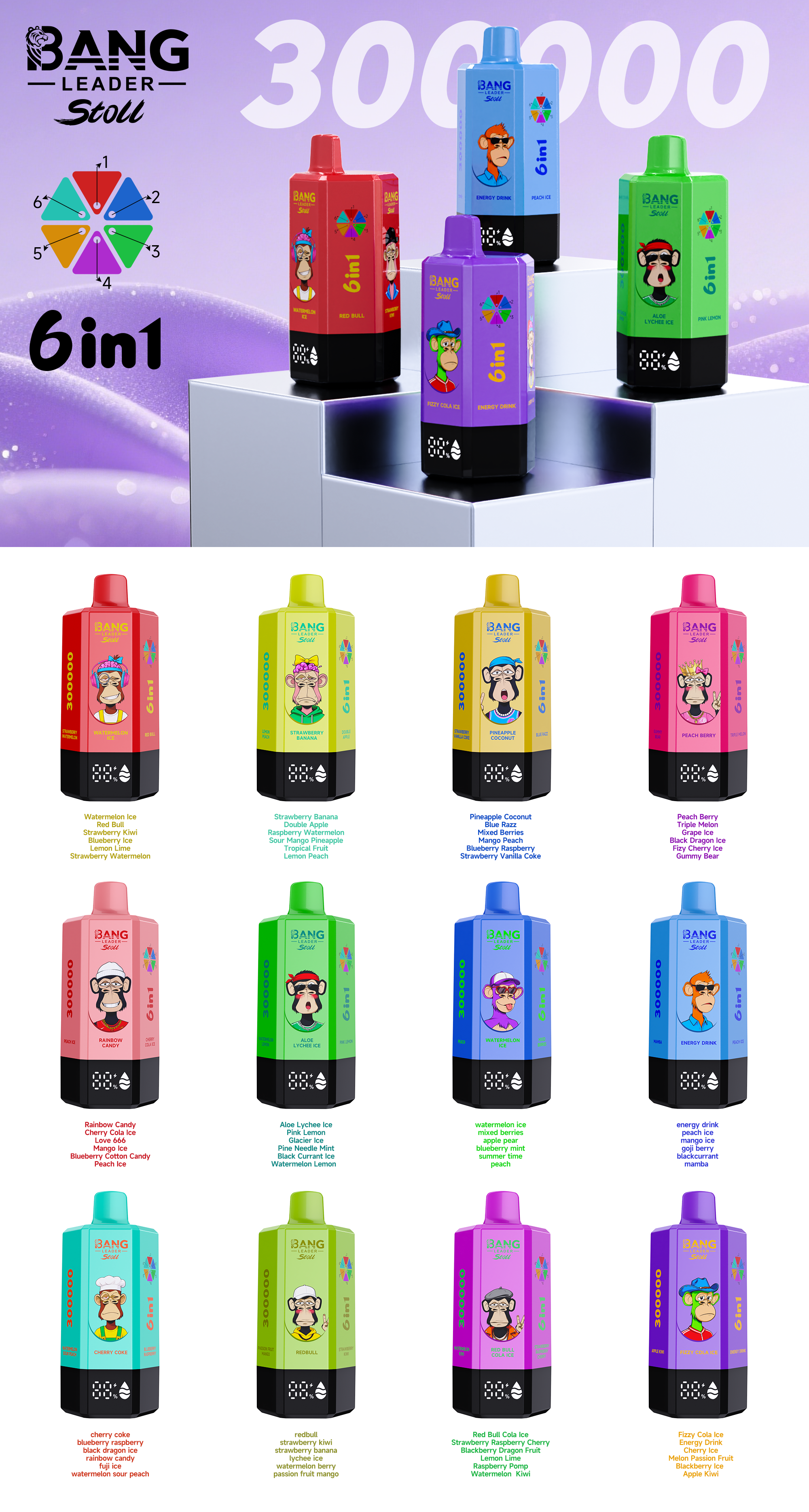 Bang Leader 300K Puffs 300000 Vaper 6in1 Car and Cigarettes Vape Pen Randm Tornado 15K Bang 80K 100K 150K 200K Merrymi Puffs Jnr Bottle Disposable Vape Puffs EU