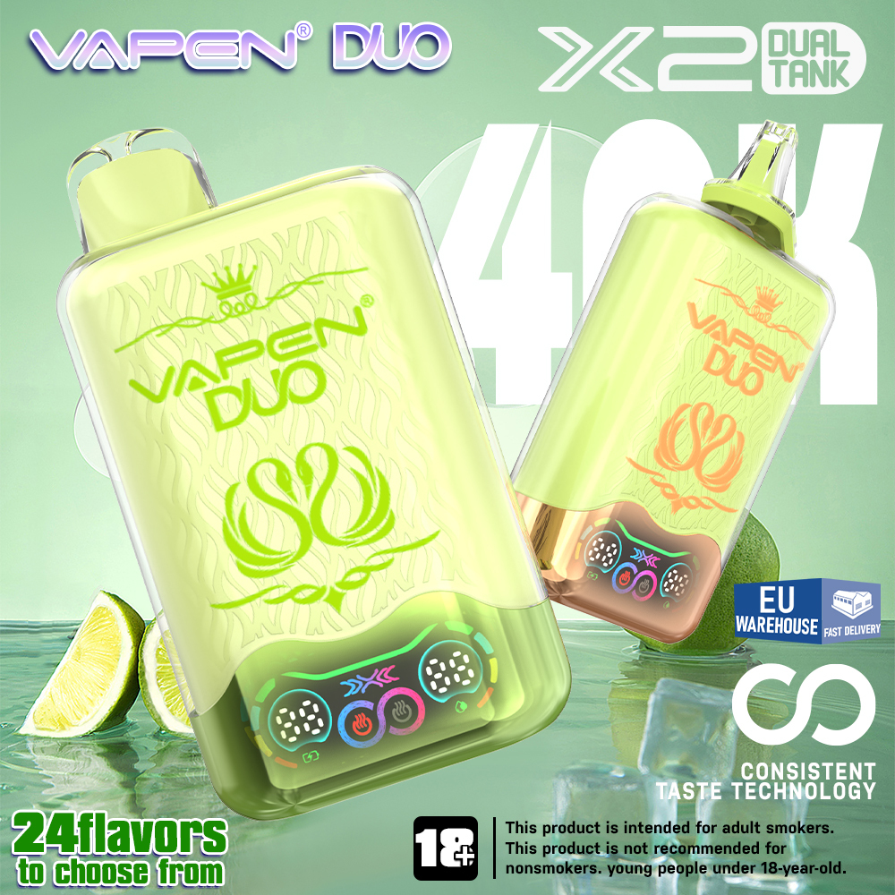 Vapen Duo 40K Puff 2in1 Switch Double 40000 Flavors Disposable Electronic Cigarette Wholesale I Vape Pen
