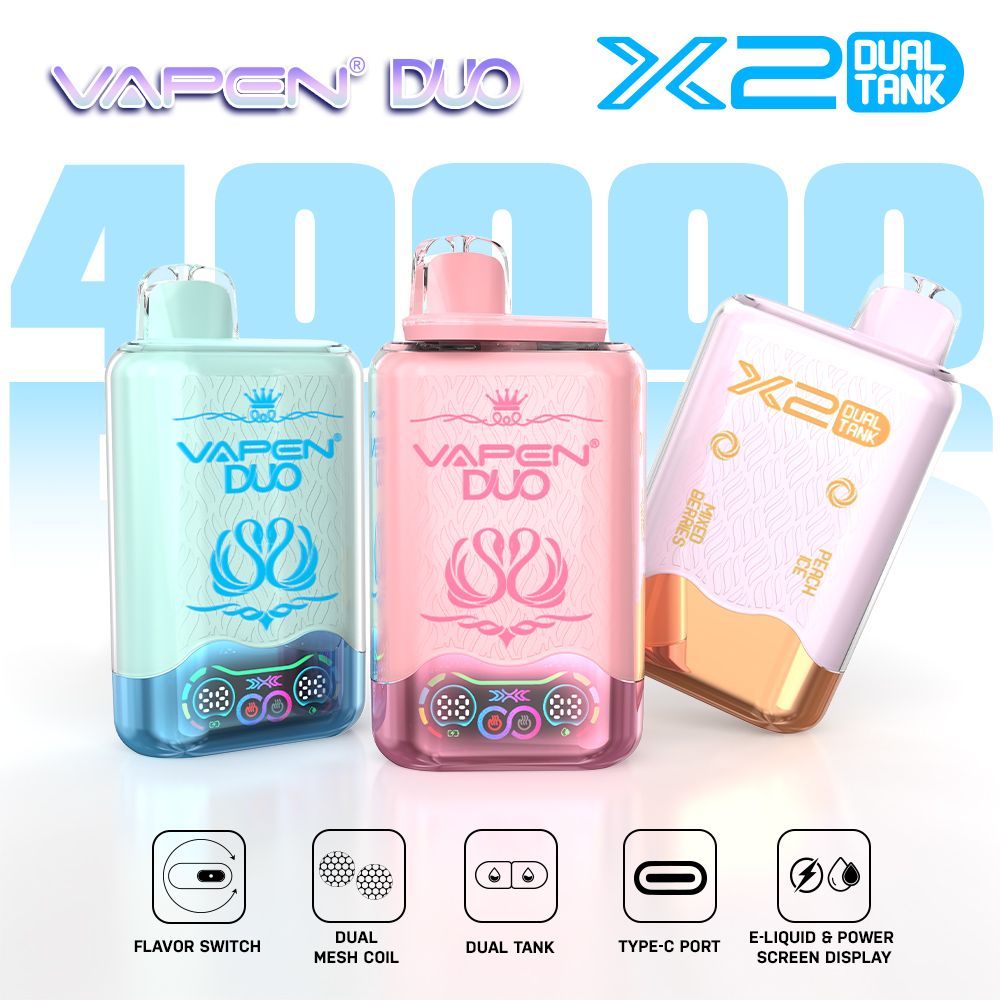 Vapen Duo 40K Puff 2in1 Switch Double 40000 Flavors Disposable Electronic Cigarette Wholesale I Vape Pen