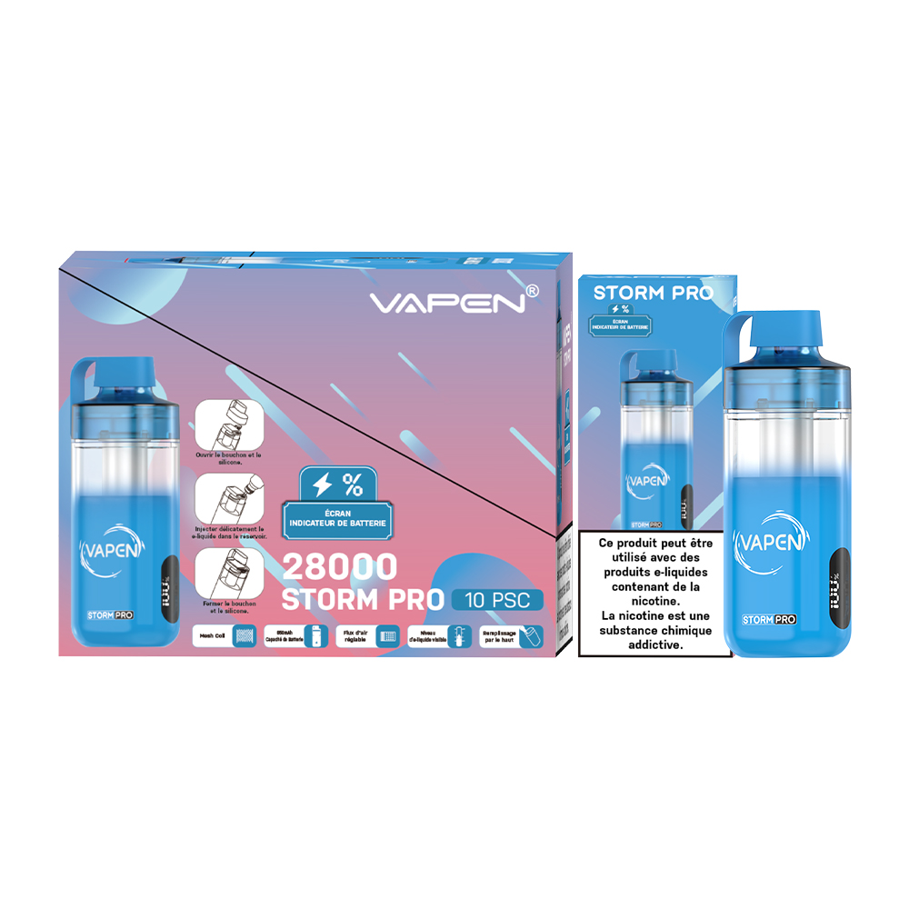 2025 Legal Puff EU Warehouse Vapen Storm PRO 28000 Puffs E Cigarette Empty Vape Rechargeable Wholesale Refillable Disposable Vape Vaper Empty Puff E Cigarette