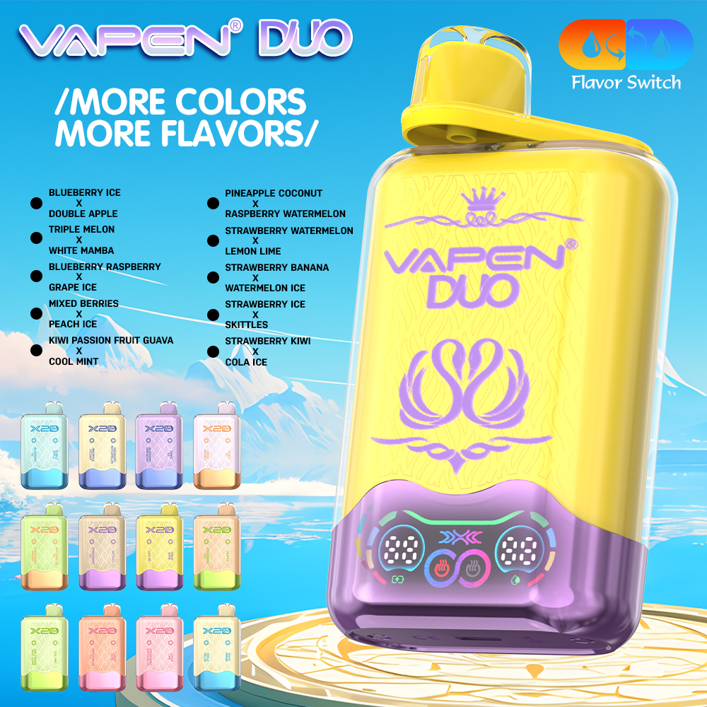 Vapen Duo 40K Puff 2in1 Switch Double 40000 Flavors Disposable Electronic Cigarette Wholesale I Vape Pen