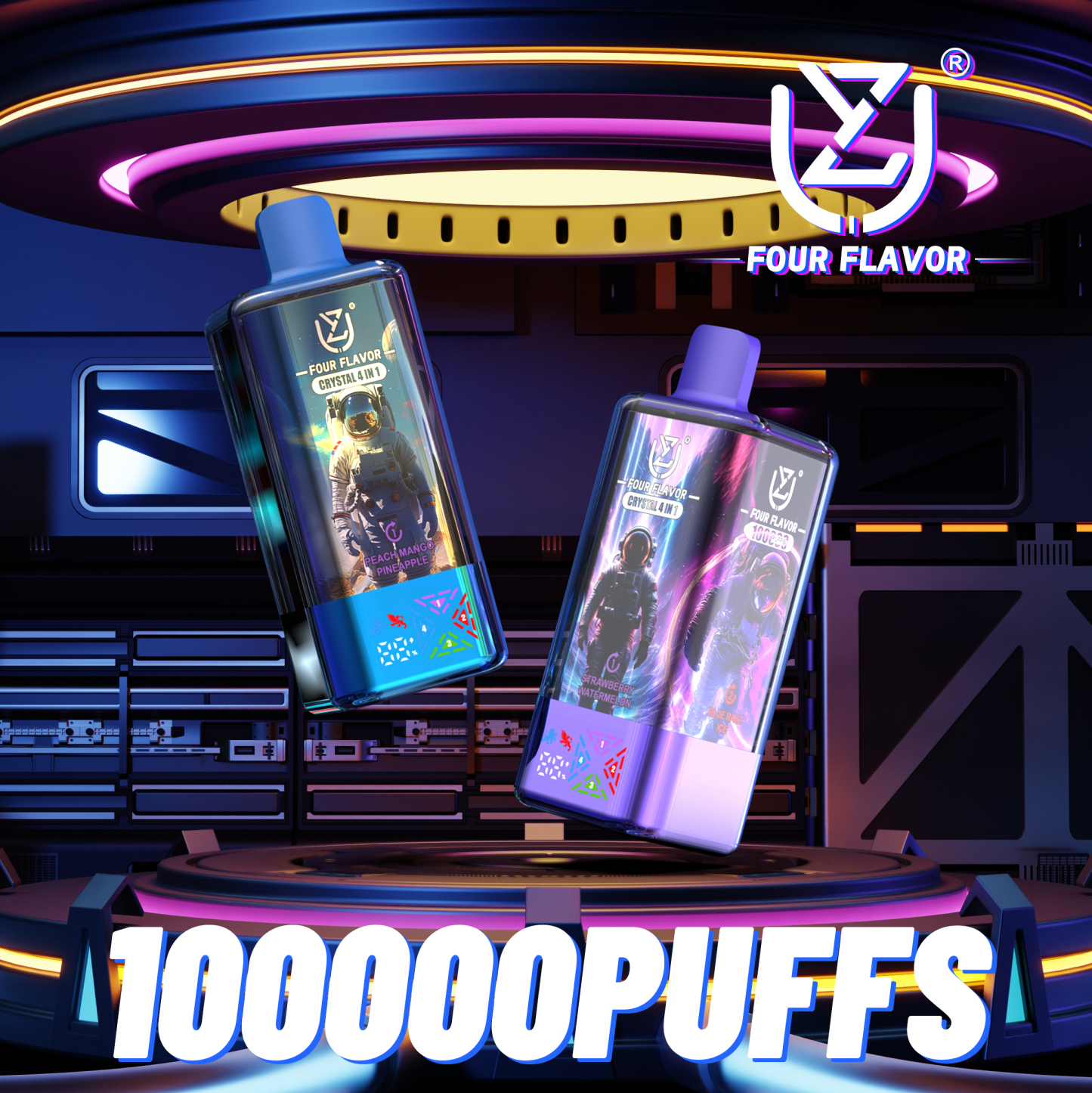 Uzy 6-in-1 Desechable Vape 100K Options Disposable E-Cigarette Wholesale with LED Screen OEM Factory EU Warehouse