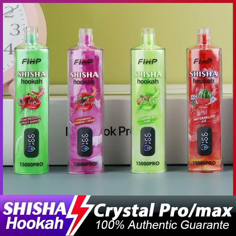 Original Fihp Shisha Hookah 15000PRO Mesh Coil 6mg Nicotine Puff 15K Wholesale E Cigarettes Pocket Hookah