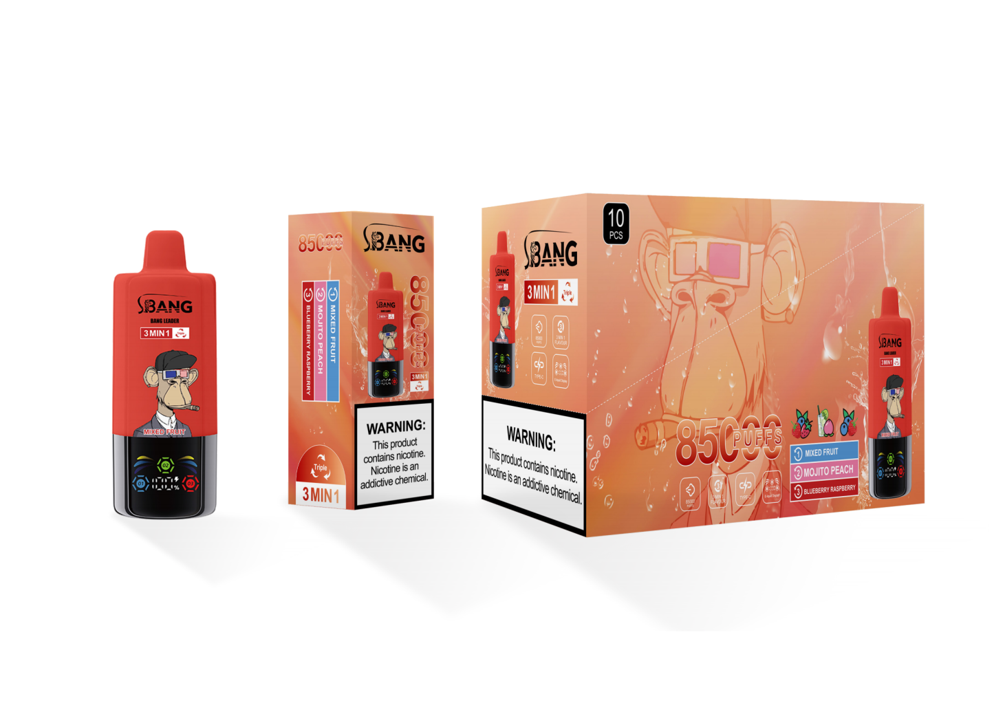 EU Warehouse Bangleader 85000 Puffs Dual Liquid Dual Mesh Double Flavors Wholesale I Vape Disposable Electronic Cigarette Puff Bangleader 32000 Vapers Pen Vape