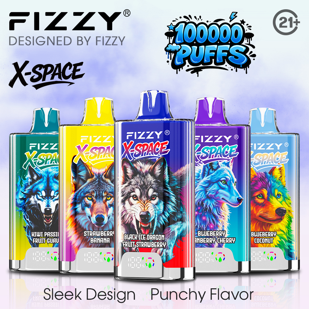 EU warehouse Fizzy X-SPACE 100K puffs Disposable Vape Pen Wholesale E-Cigarette