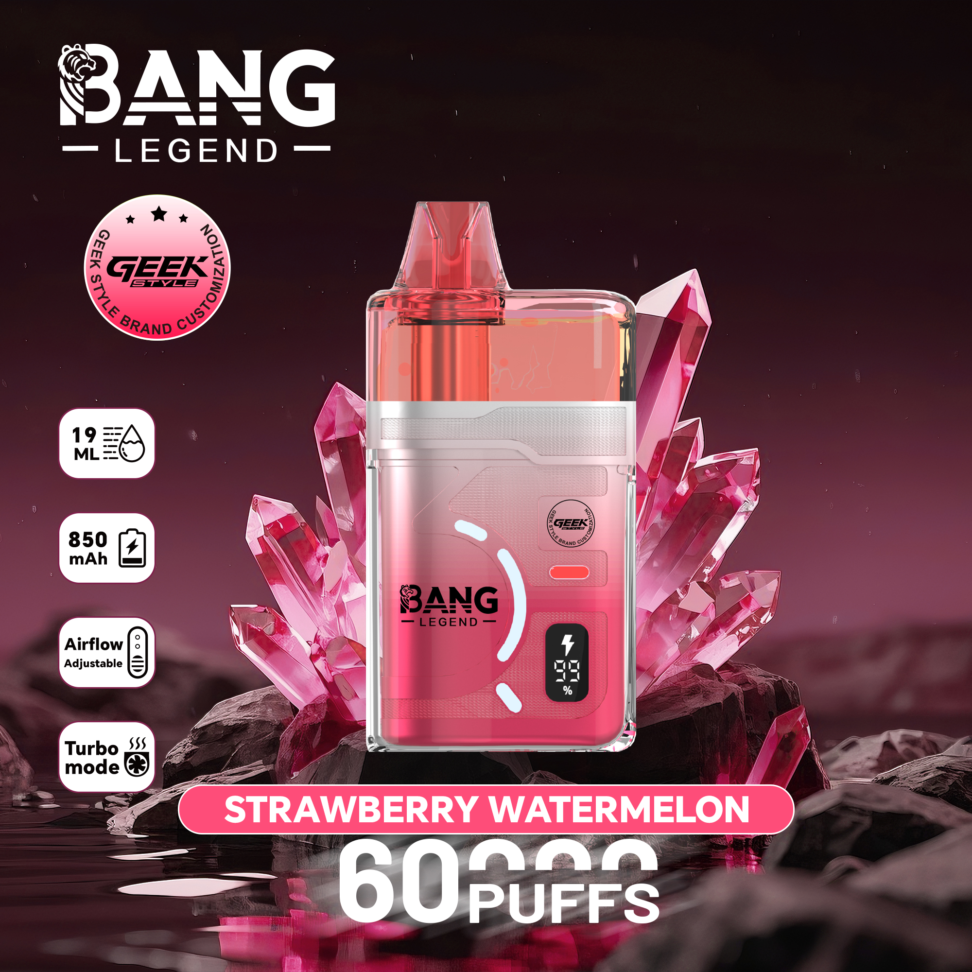 Wholesaler Bang Legend 60000 Puffs Disposable Vapes EU Warehouse Stock Factory Price 120K Hookah Vape Spain Ship Bang Blaze 100K 150K Ecloudvaping