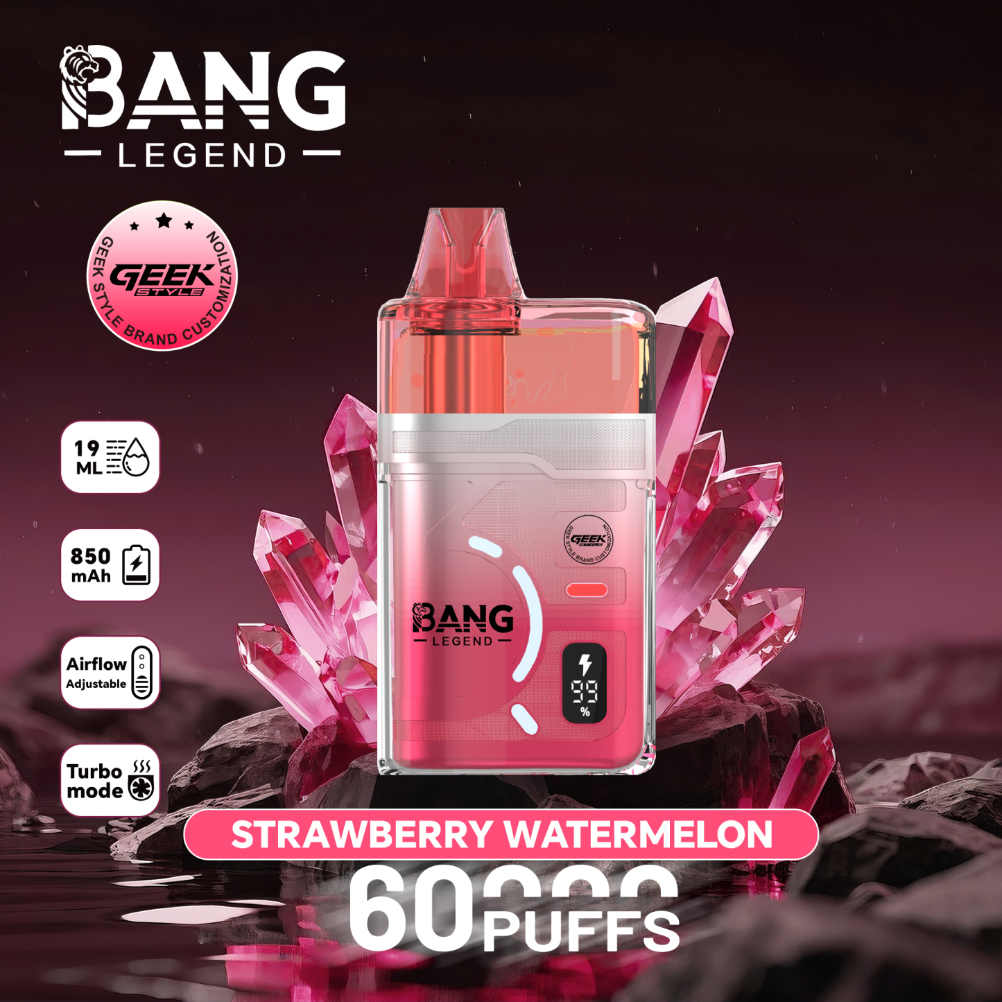 Wholesaler Bang Legend 60000 Puffs Disposable Vapes EU Warehouse Stock Factory Price 120K Hookah Vape Spain Ship Bang Blaze 100K 150K Ecloudvaping