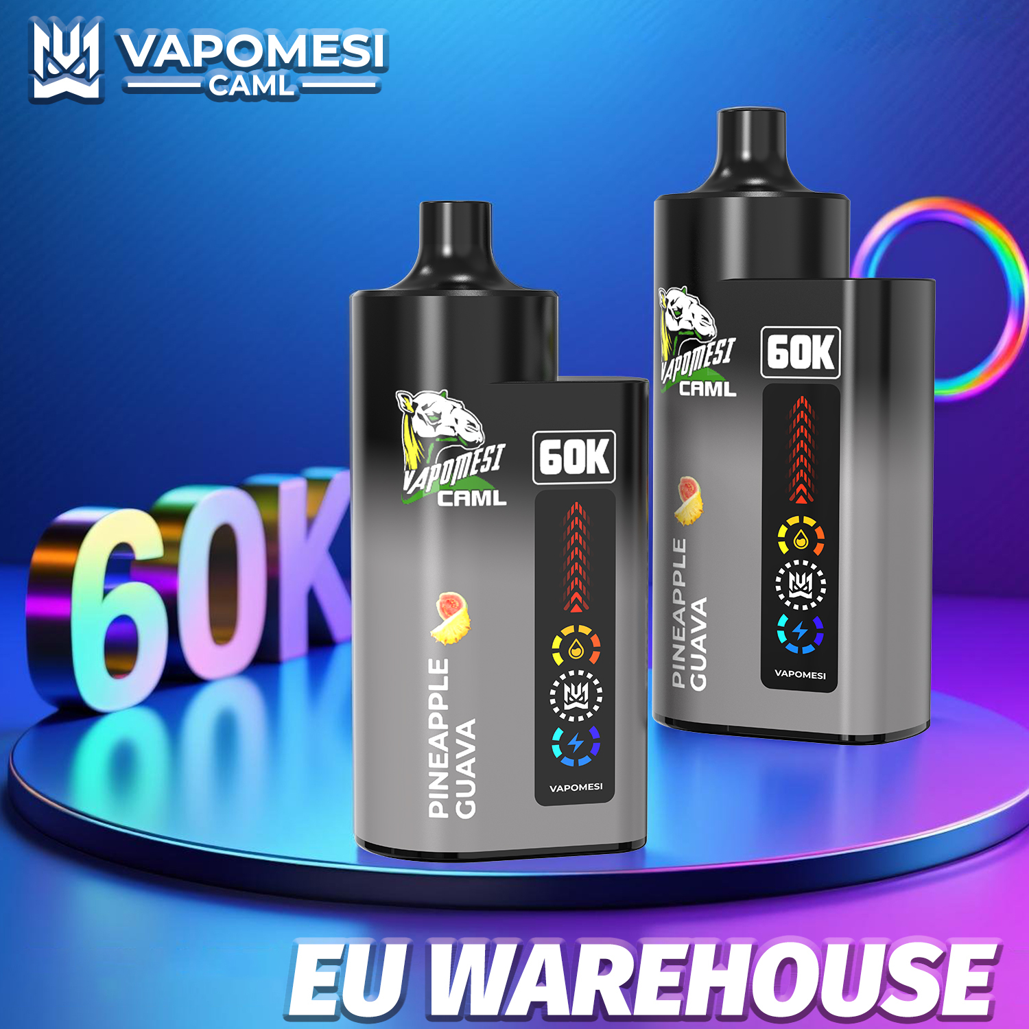  EU Warehouse Vapomesi Caml 2 3 4in1 Disposable I Vapors Bang 50000 60000 80000 Puffs 50 60 80 100K Vaper Wholesale Solo Bar Randm Tornado Vape