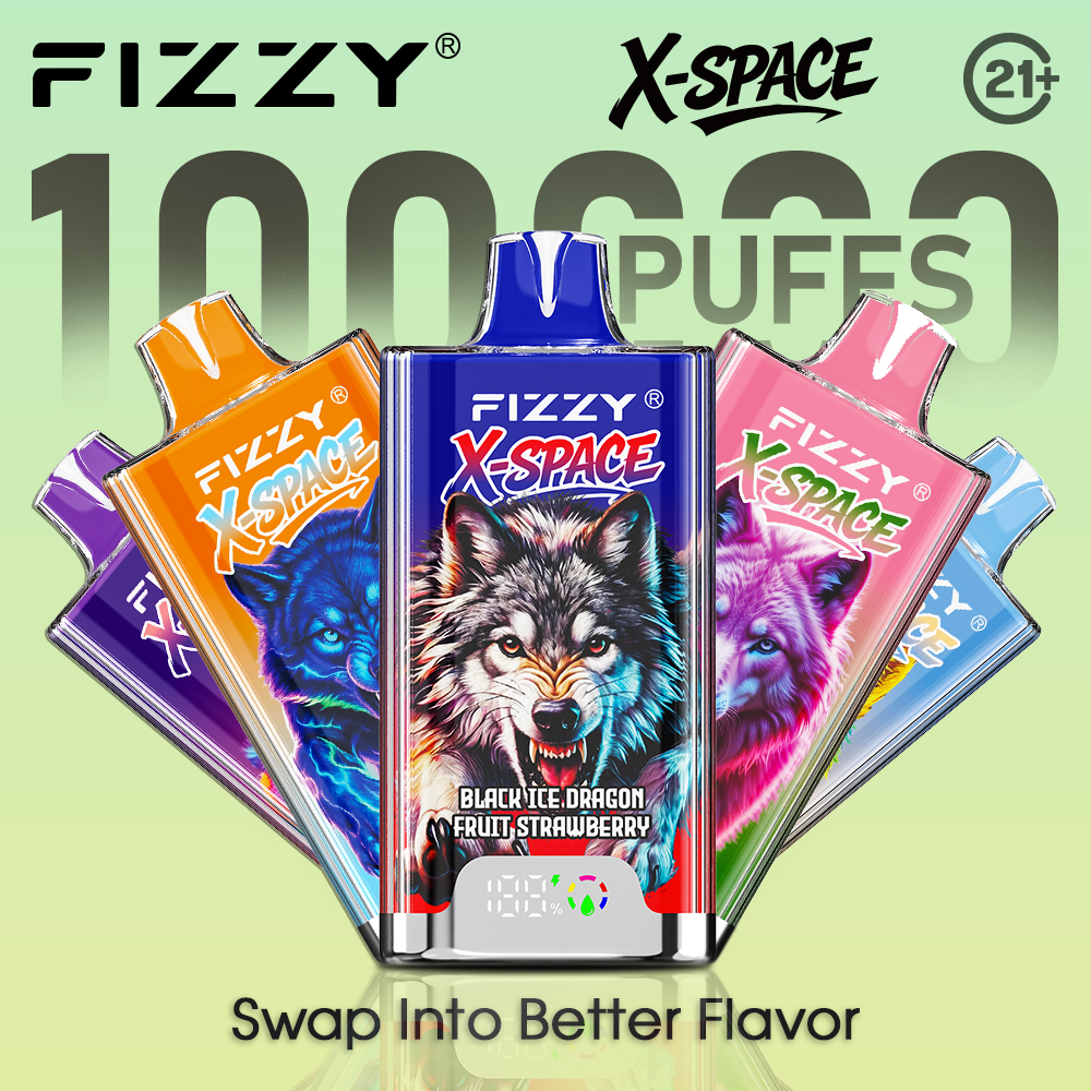 EU warehouse Fizzy X-SPACE 100K puffs Disposable Vape Pen Wholesale E-Cigarette