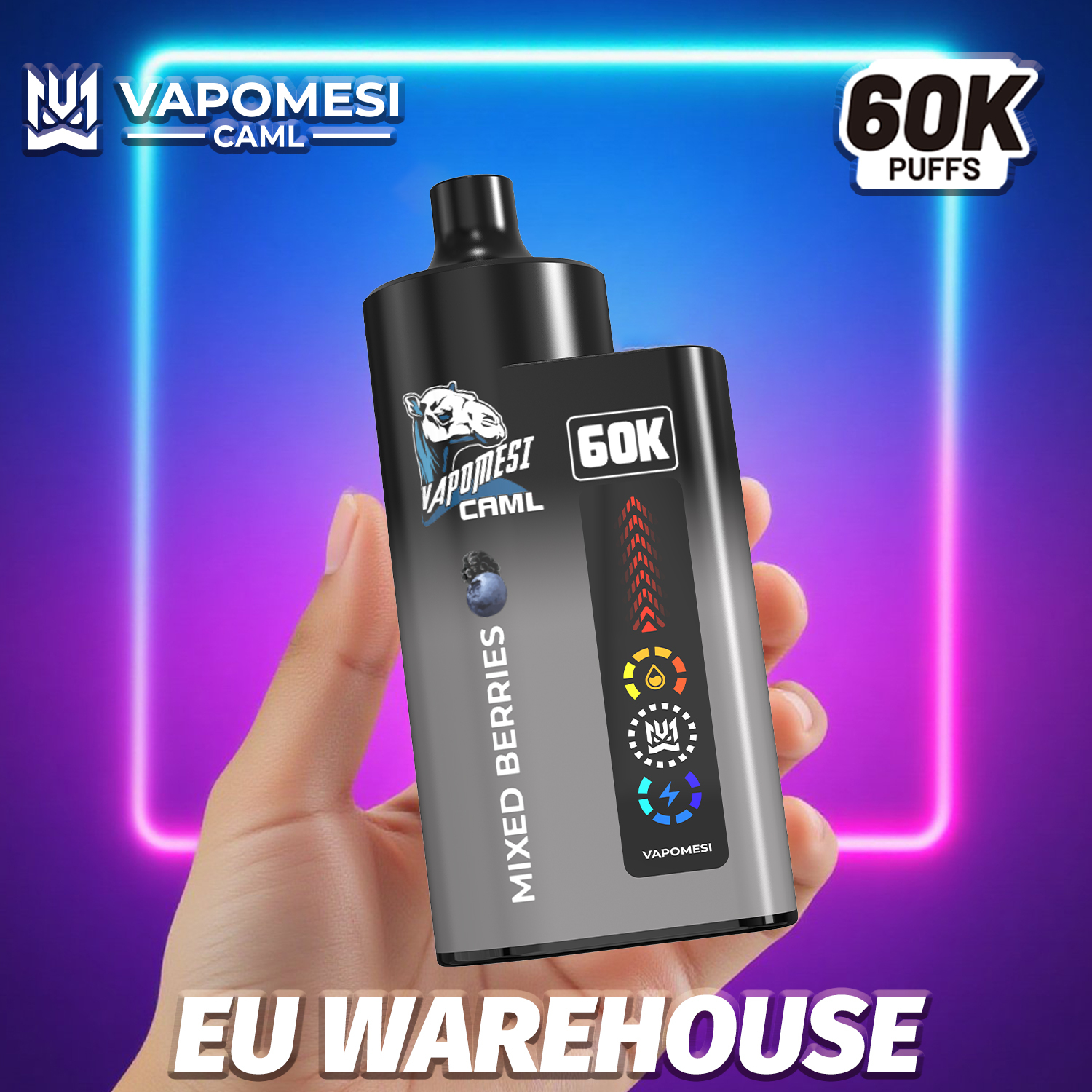  EU Warehouse Vapomesi Caml 2 3 4in1 Disposable I Vapors Bang 50000 60000 80000 Puffs 50 60 80 100K Vaper Wholesale Solo Bar Randm Tornado Vape