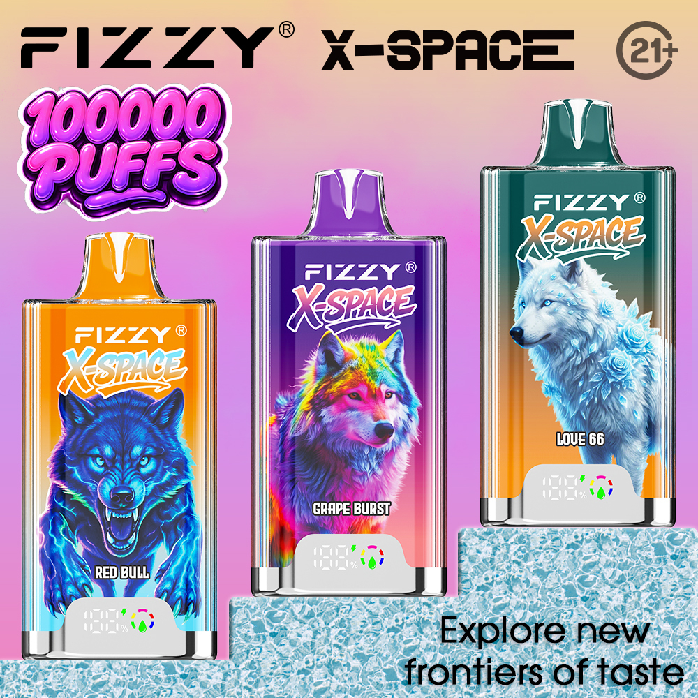 EU warehouse Fizzy X-SPACE 100K puffs Disposable Vape Pen Wholesale E-Cigarette