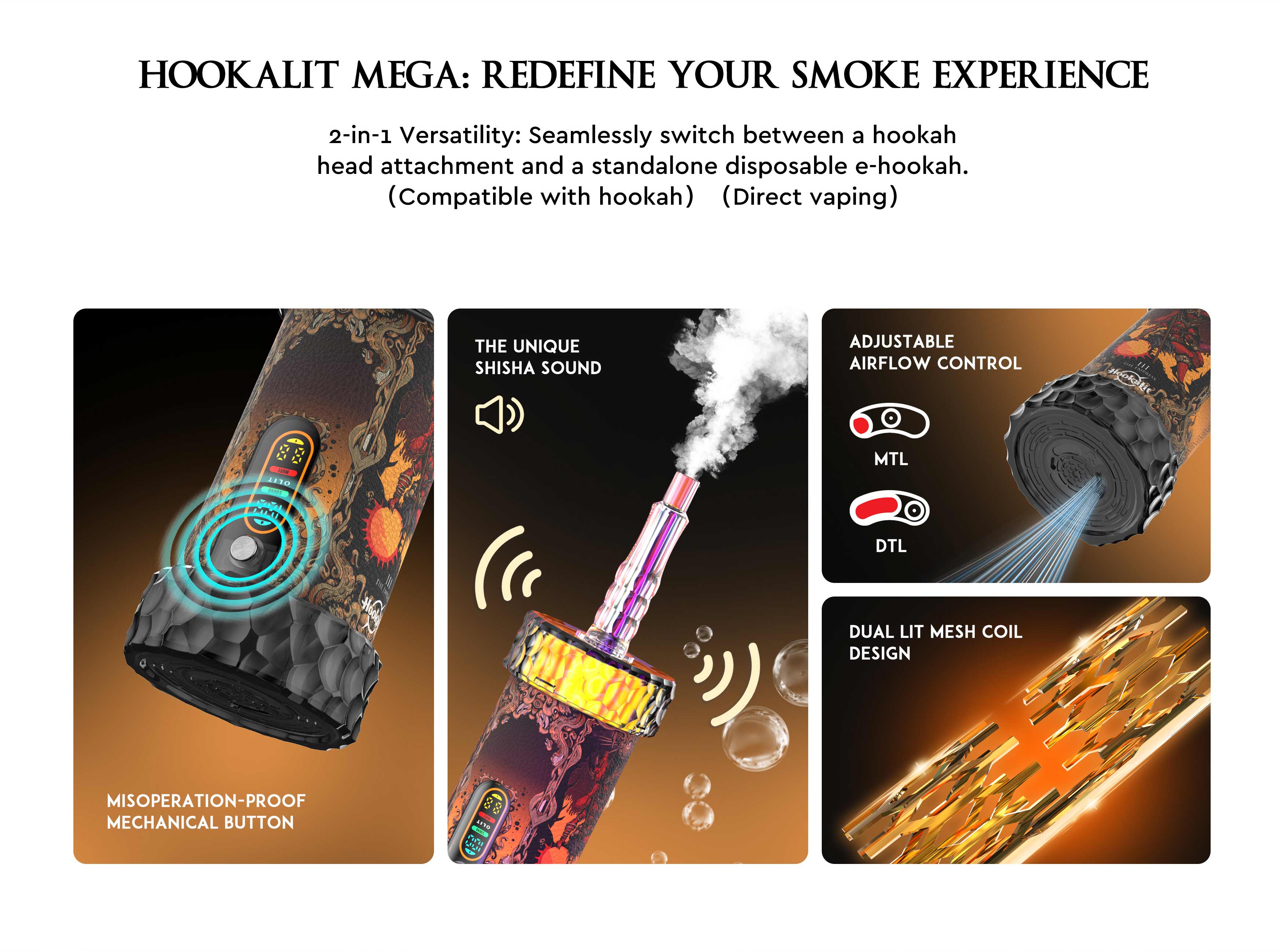 Olit HOOKALIT Mega 200K Puffs Vape