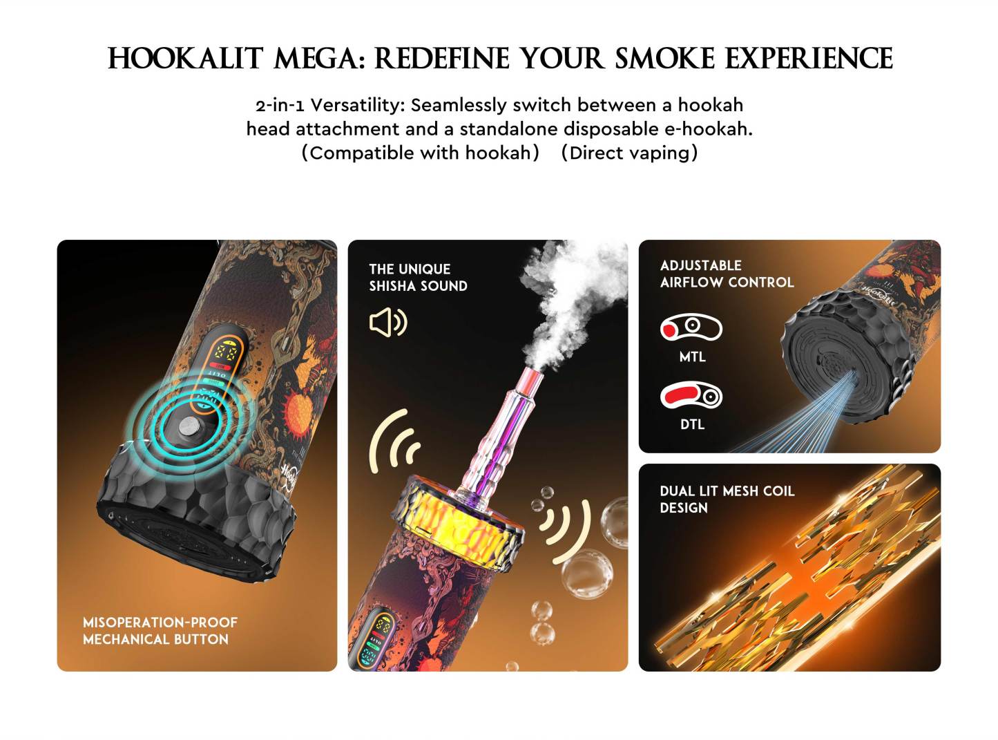 Olit HOOKALIT Mega 200K Puffs Vape