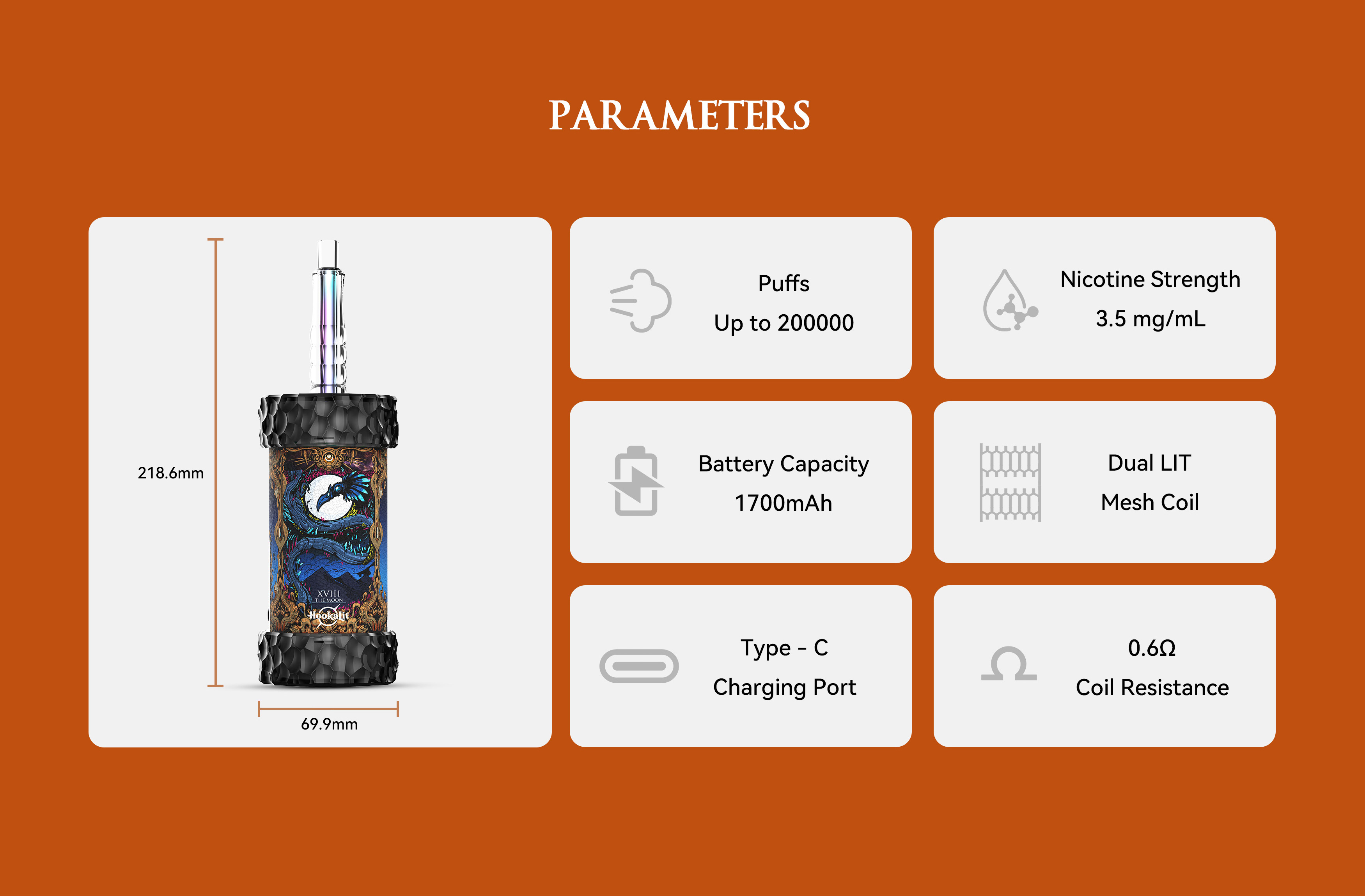 Olit HOOKALIT Mega 200K Puffs Vape