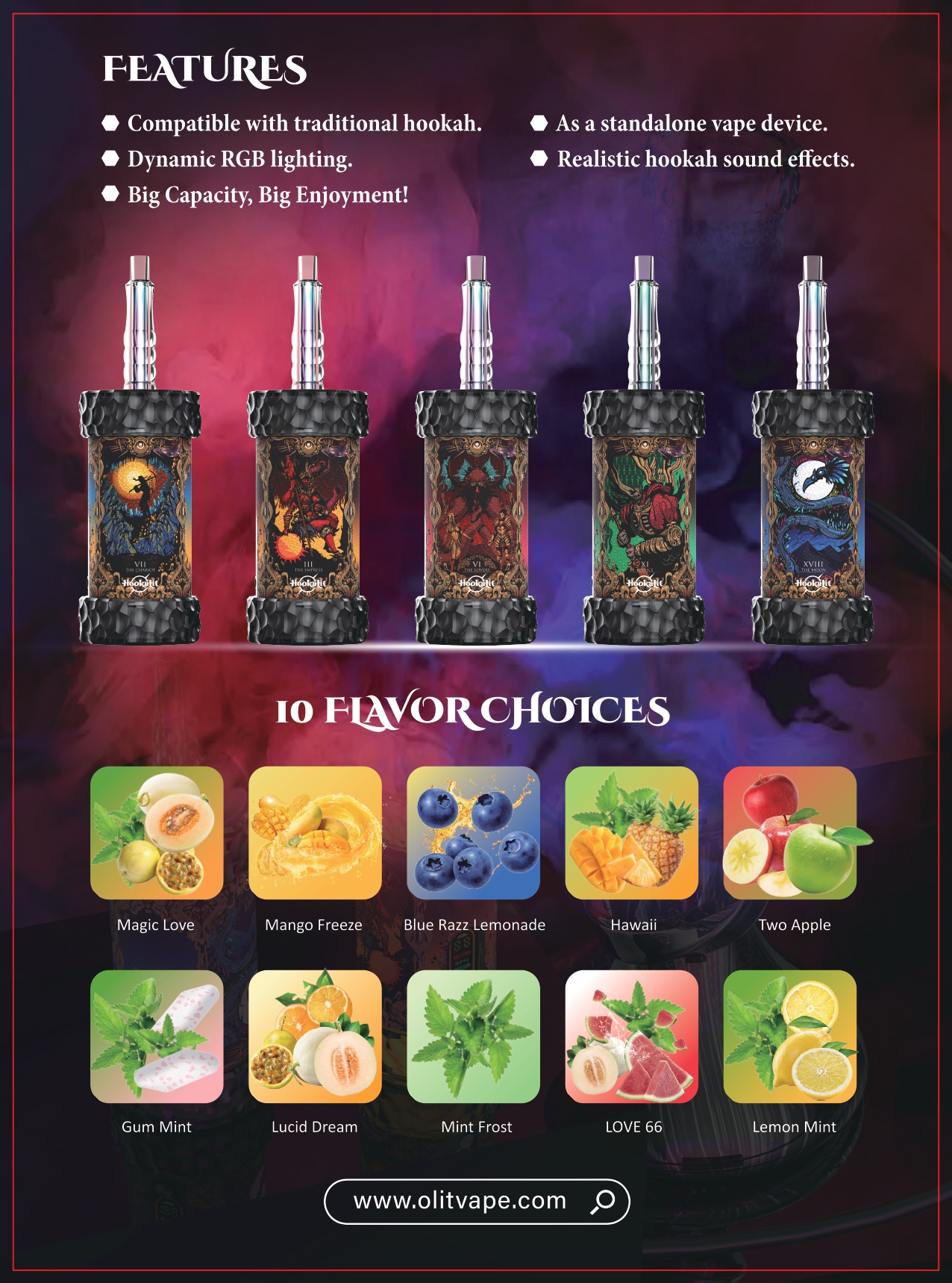Olit HOOKALIT Mega 200K Puffs Vape