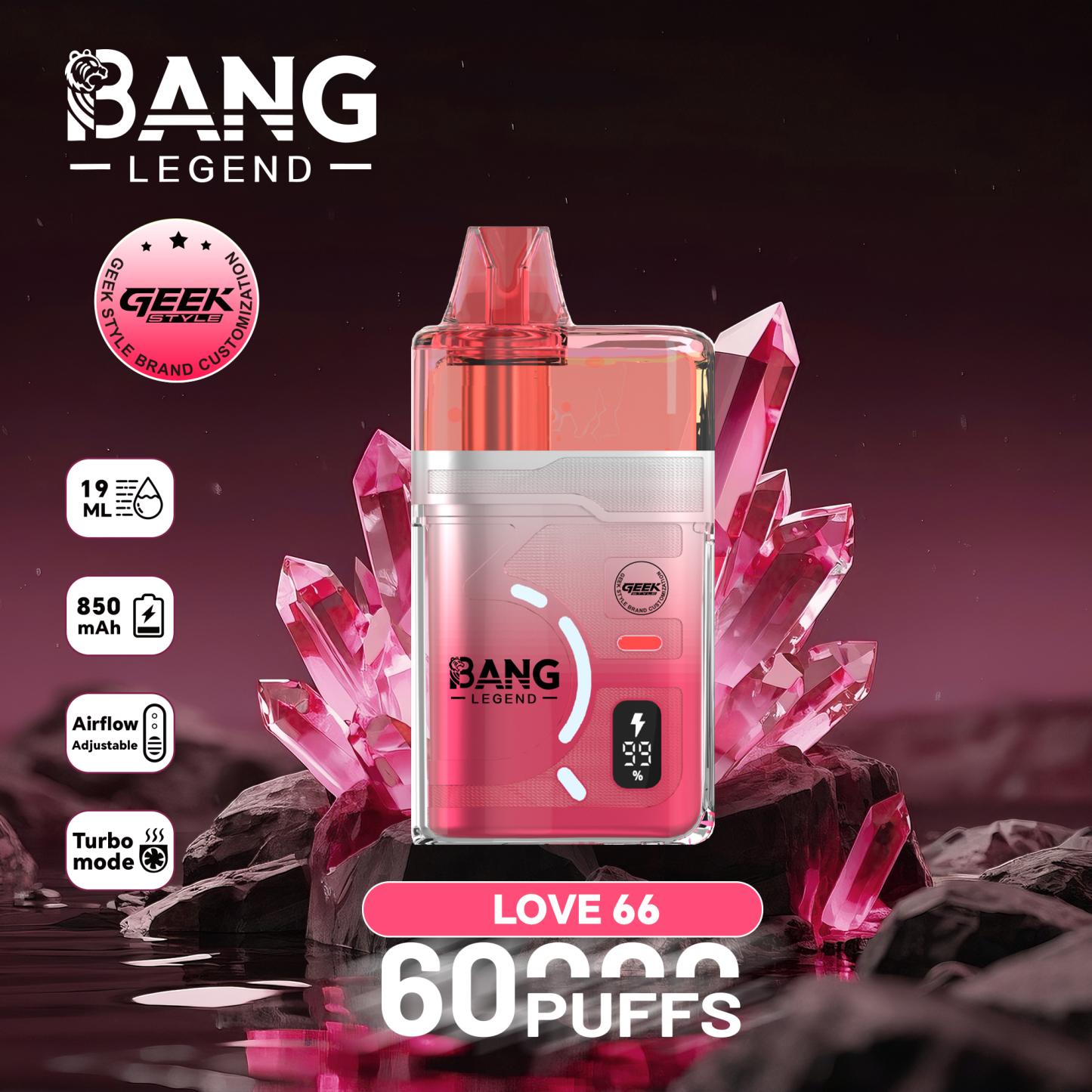 Wholesaler Bang Legend 60000 Puffs Disposable Vapes EU Warehouse Stock Factory Price 120K Hookah Vape Spain Ship Bang Blaze 100K 150K Ecloudvaping
