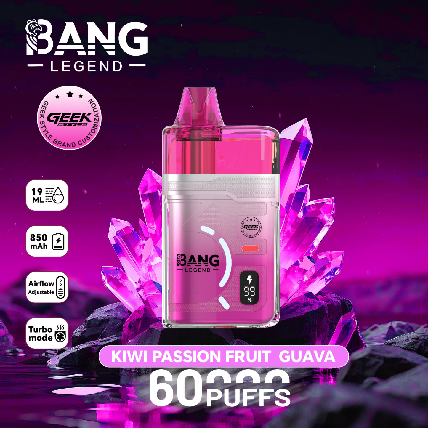 Wholesaler Bang Legend 60000 Puffs Disposable Vapes EU Warehouse Stock Factory Price 120K Hookah Vape Spain Ship Bang Blaze 100K 150K Ecloudvaping