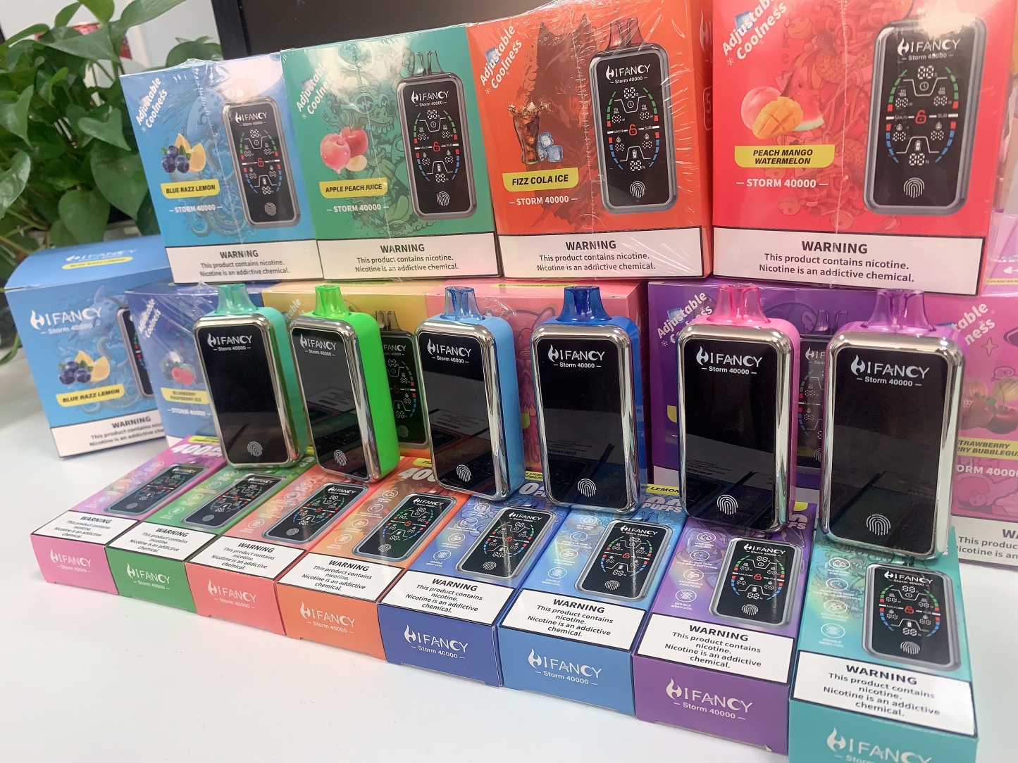 Hifancy EU Warehouse Hifancy Storm 40000 Vape Disposable Electronic Cigarette with 12000 Puffs Shisha Hookah Pod for Online Market