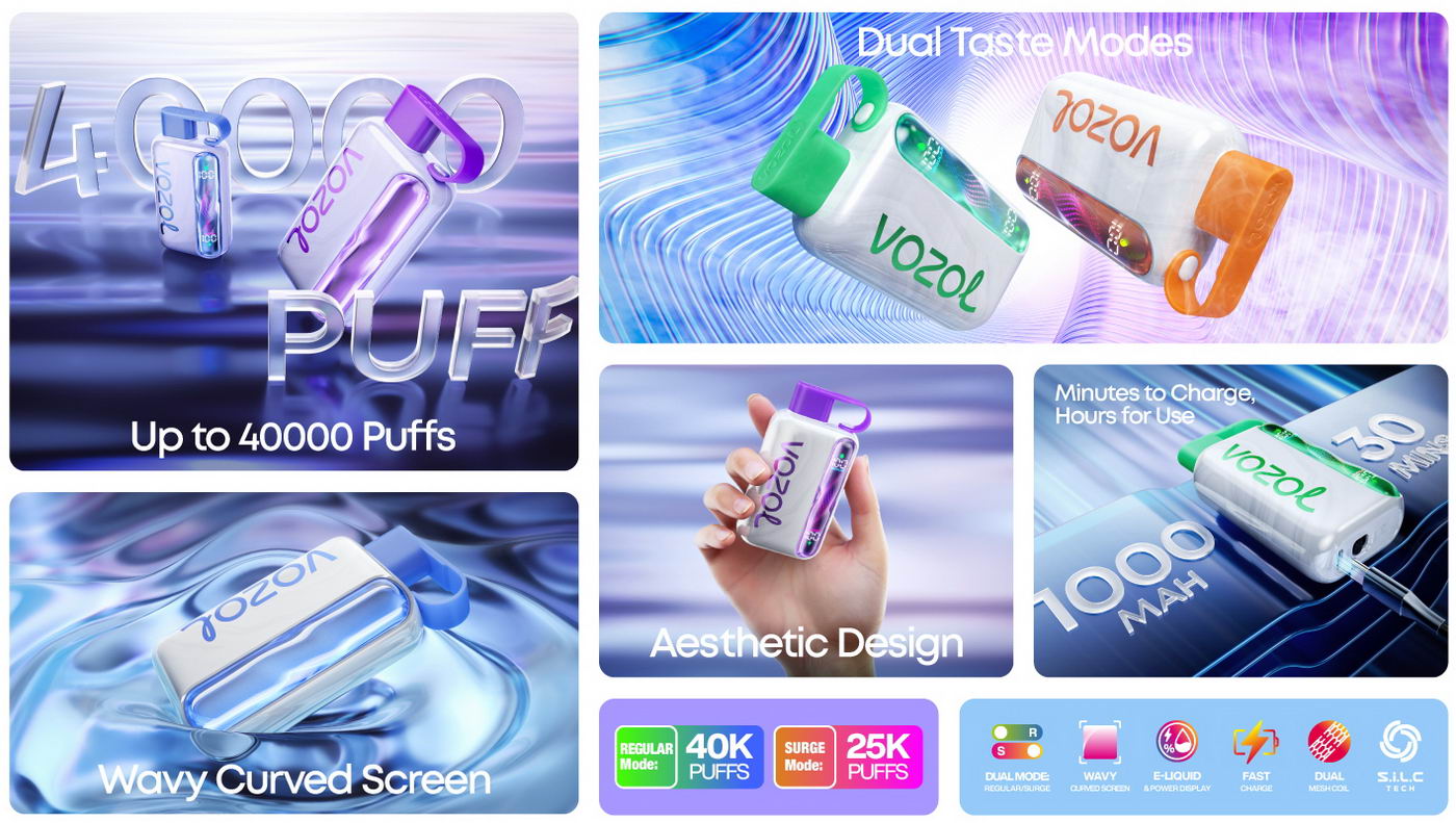 Vozol Star 40K Pod Vape Kit | 1000mAh Battery | 20 Flavours