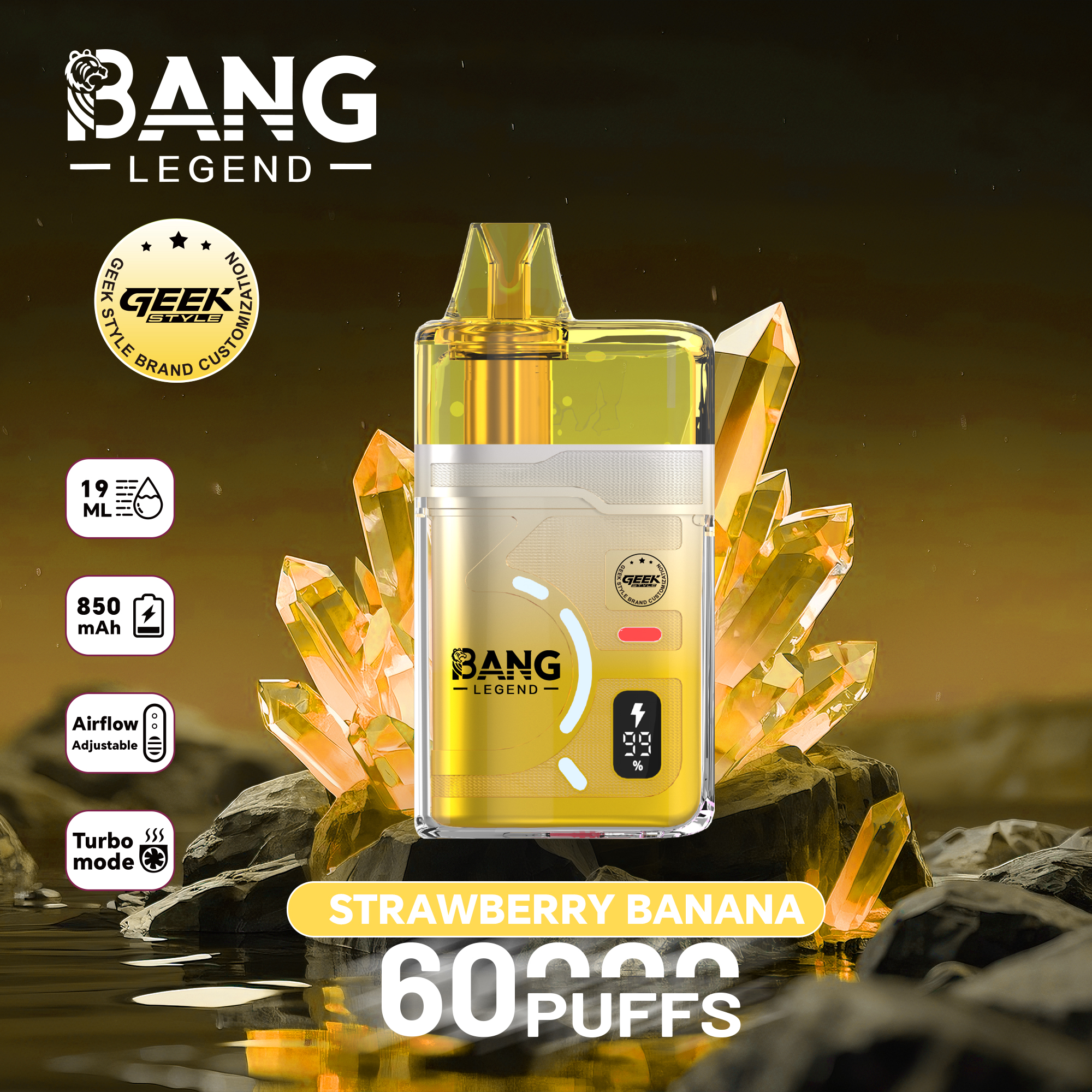 Wholesaler Bang Legend 60000 Puffs Disposable Vapes EU Warehouse Stock Factory Price 120K Hookah Vape Spain Ship Bang Blaze 100K 150K Ecloudvaping