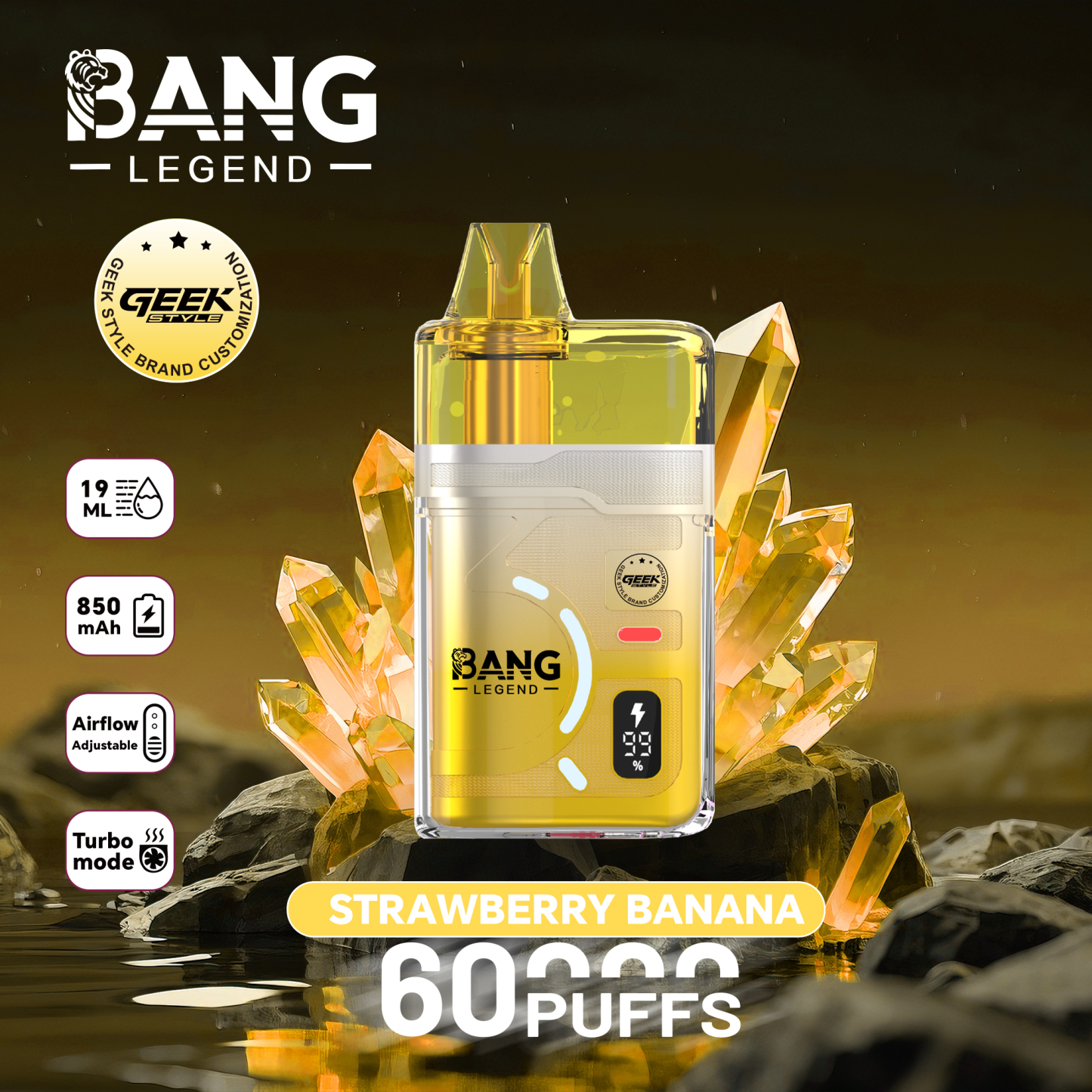 Wholesaler Bang Legend 60000 Puffs Disposable Vapes EU Warehouse Stock Factory Price 120K Hookah Vape Spain Ship Bang Blaze 100K 150K Ecloudvaping