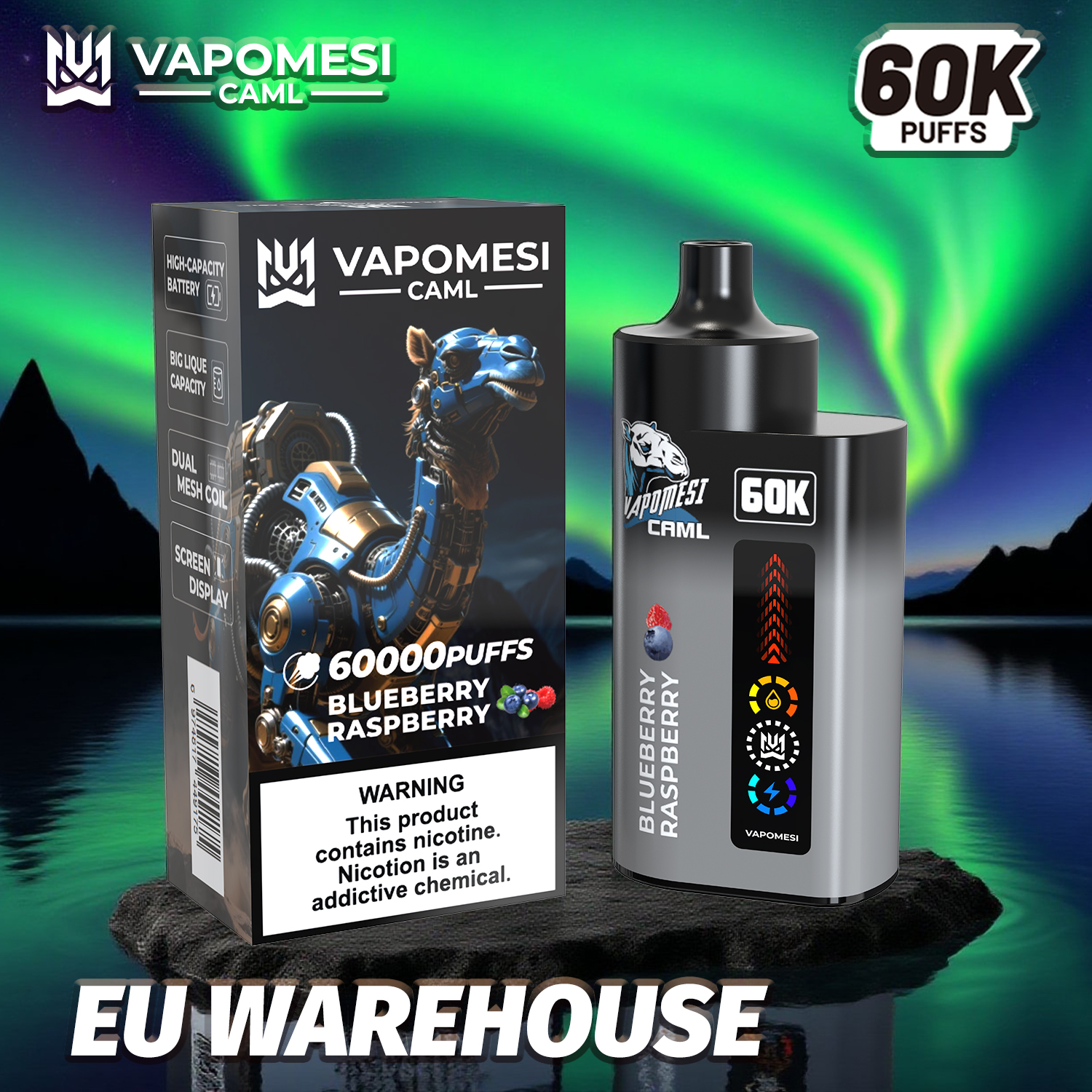  EU Warehouse Vapomesi Caml 2 3 4in1 Disposable I Vapors Bang 50000 60000 80000 Puffs 50 60 80 100K Vaper Wholesale Solo Bar Randm Tornado Vape